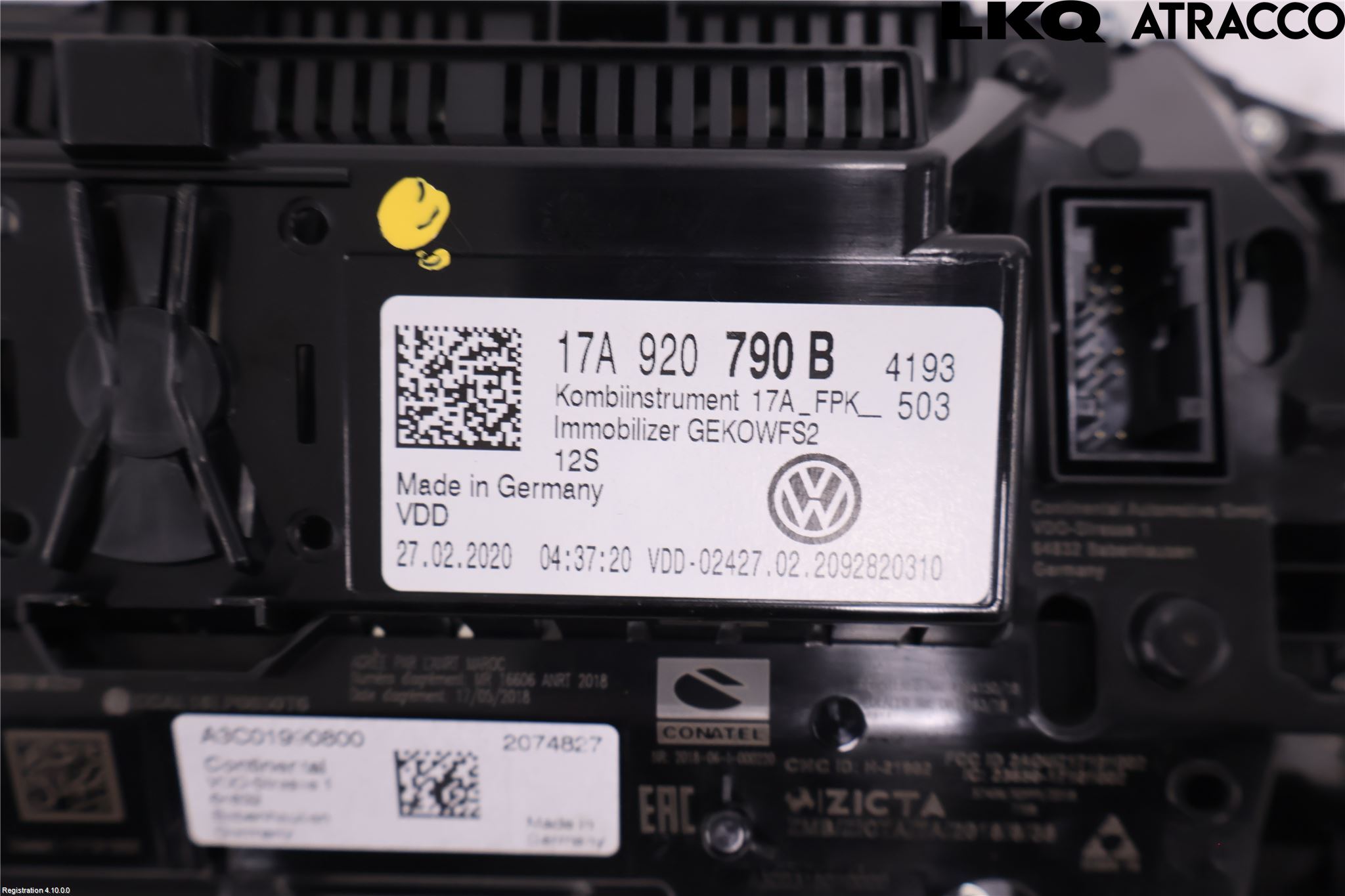 Volkswagen VW T-ROC 18- Instrument Komb