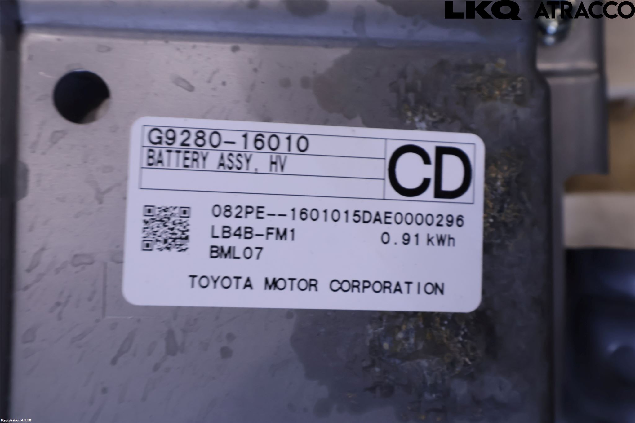 Toyota COROLLA CROSS XG10 22- Batteri Högspänning