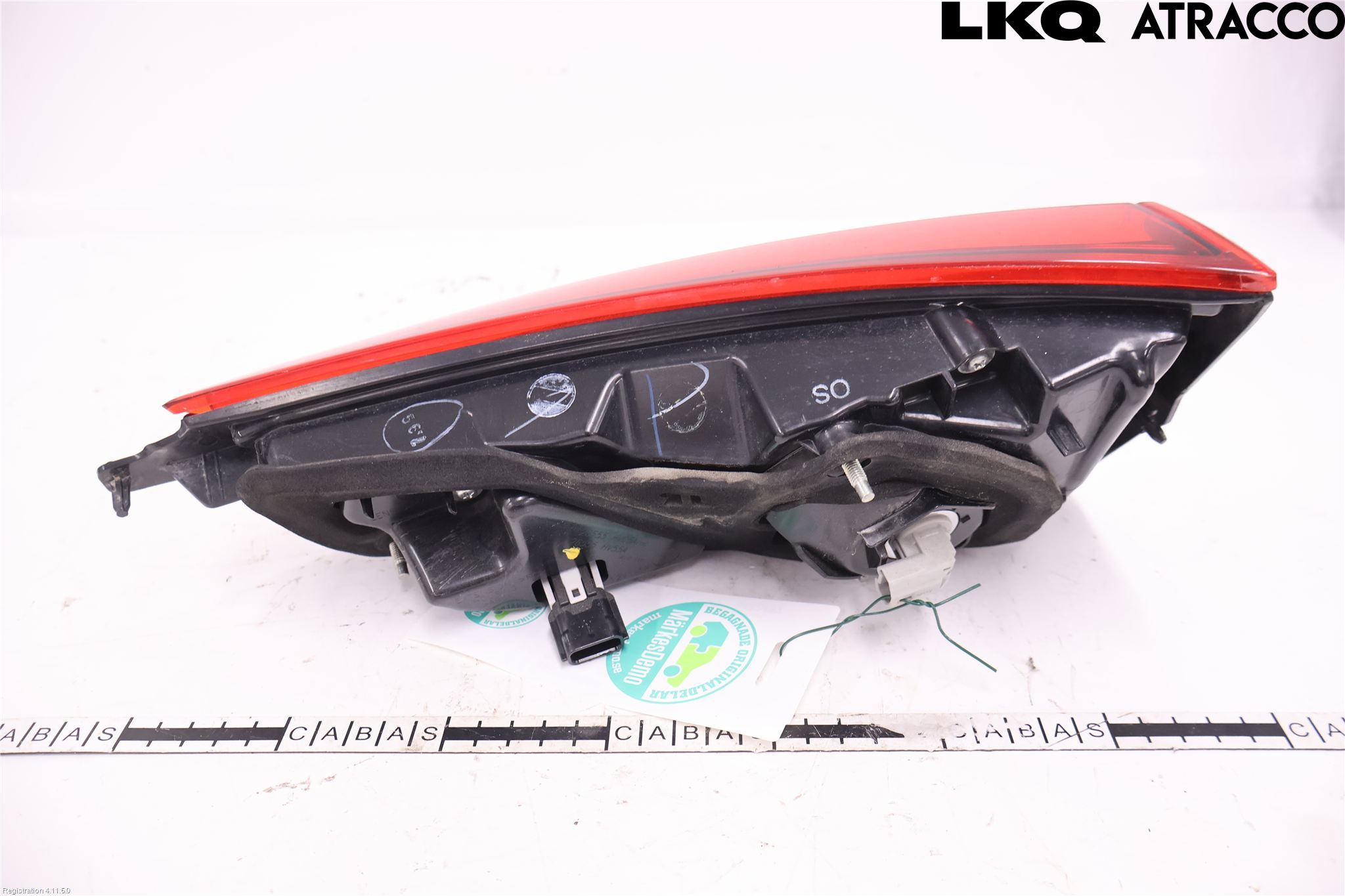 Nissan QASHQAI 17-21 Bakljus Lucka Vä