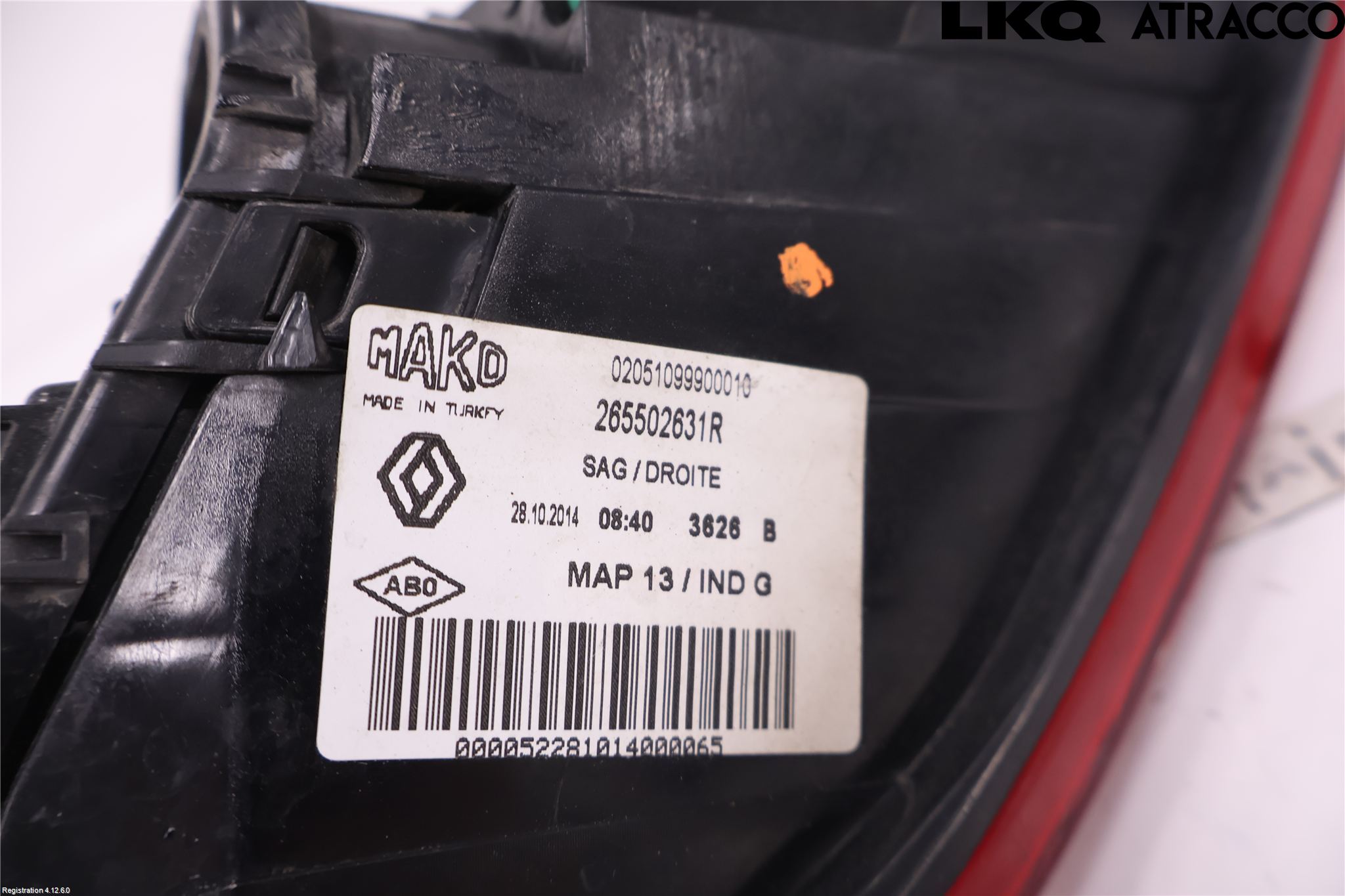 Renault CLIO IV 12-16 Bakljus Höger
