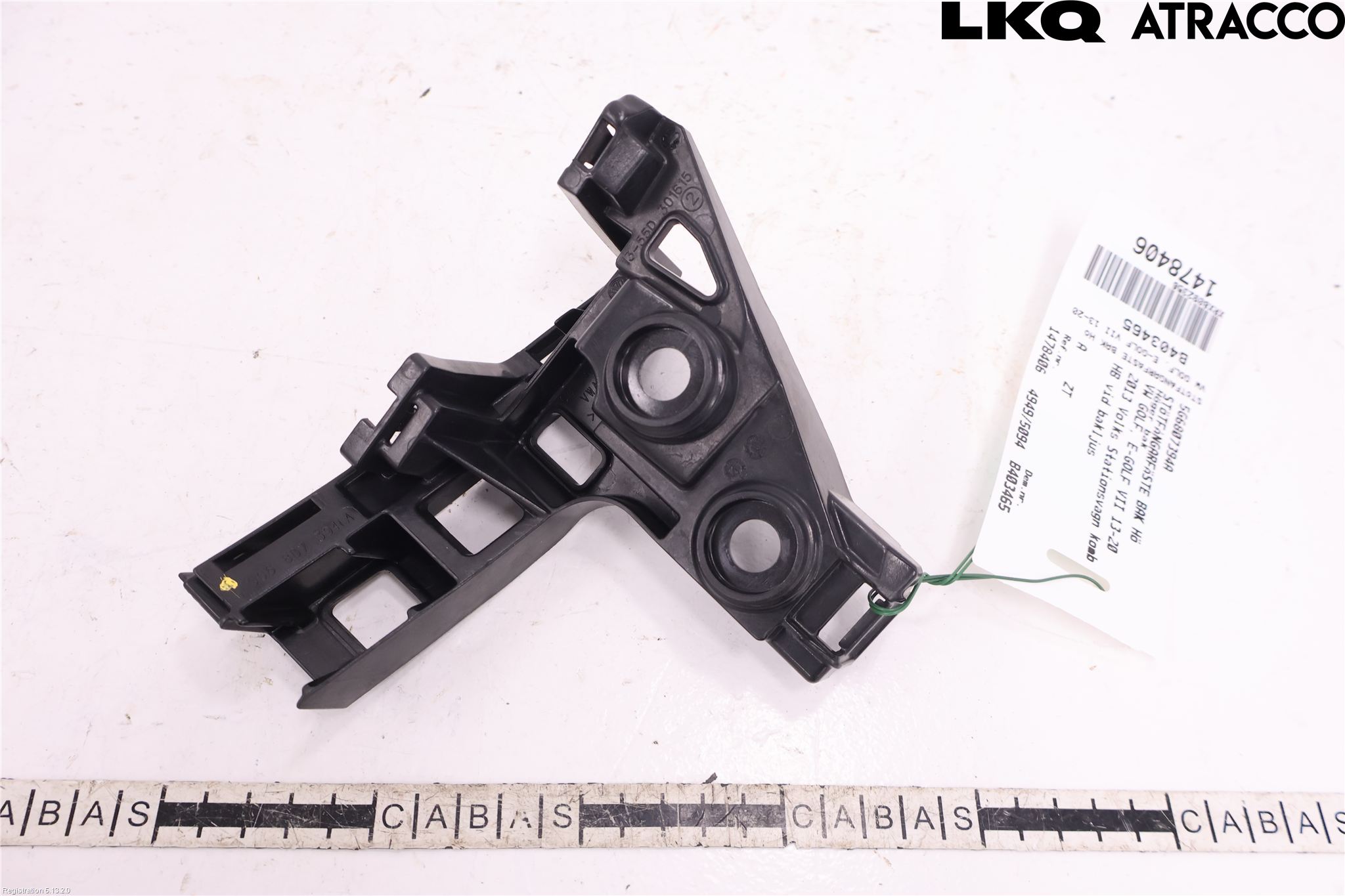 Volkswagen VW GOLF / E-GOLF VII 13-20 Stötfångarfäste Bak Hö