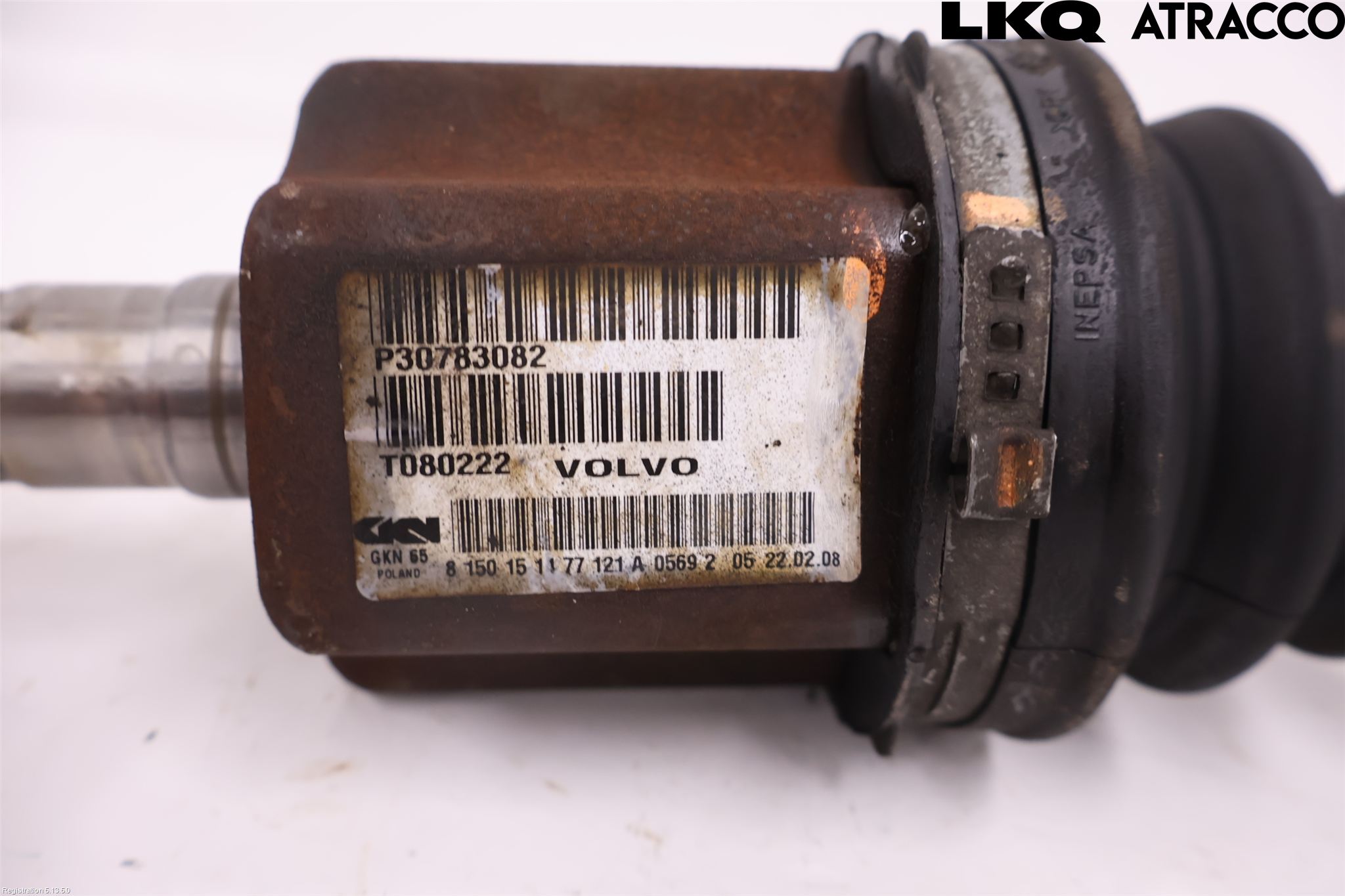 Volvo S60 05-10 Drivaxel Fram Vänster