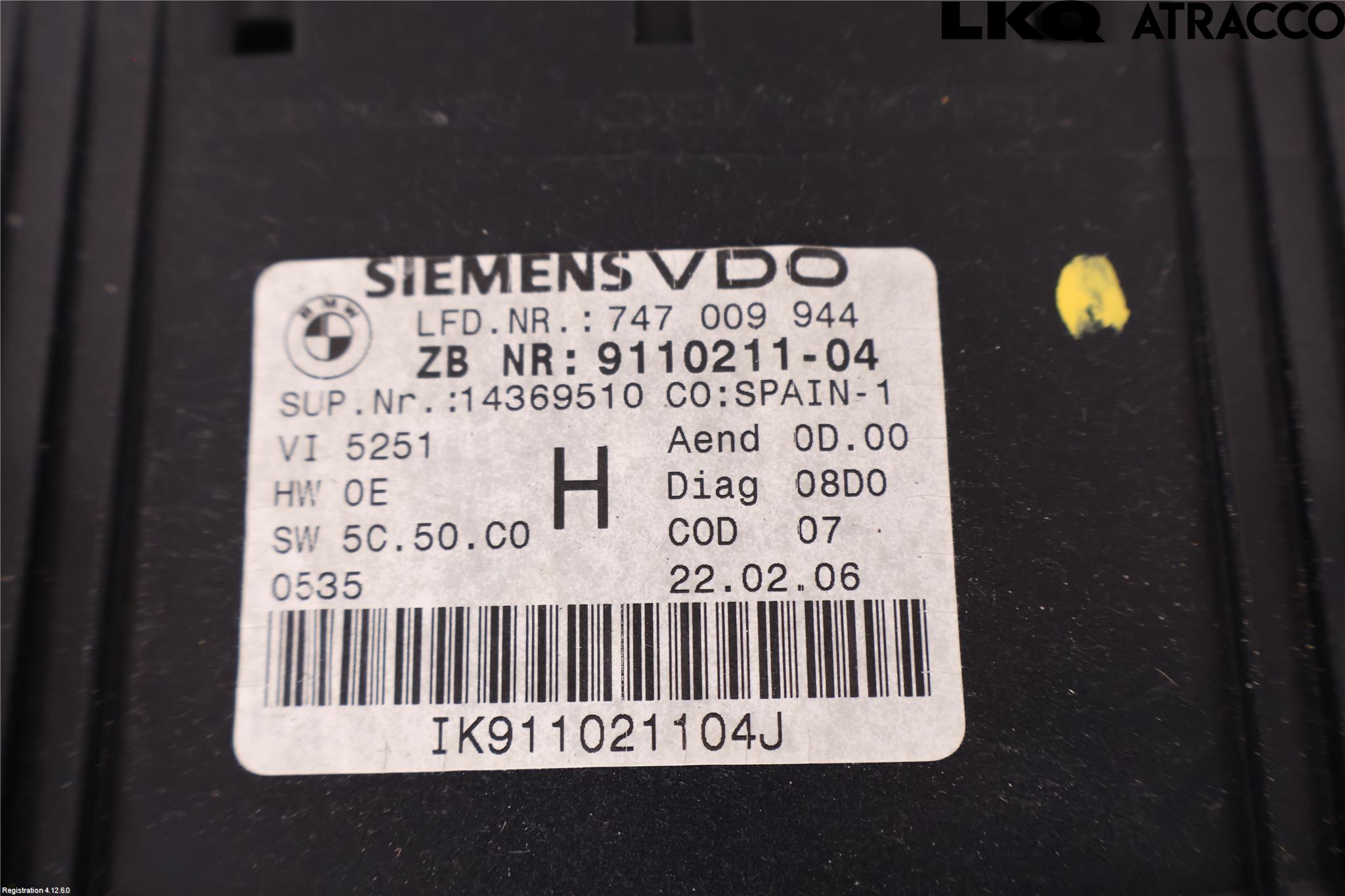 BMW 3 E90/91 SED/TOU 05-12 Instrument Komb