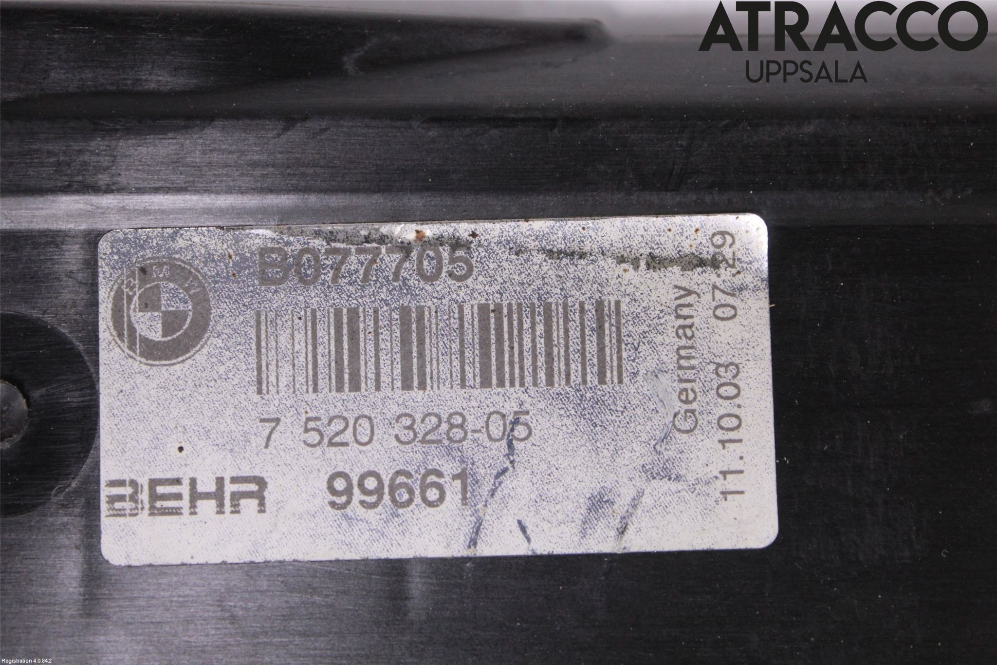 BMW 5 E60/61 Sed/Tou 02-10 Kylarfäste-Ram-Balk