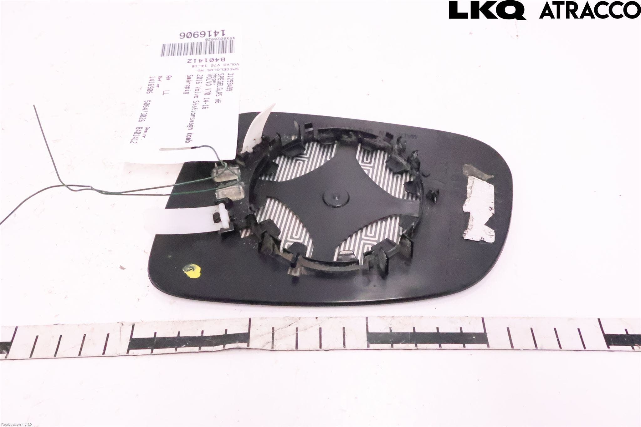 Volvo V70 14-16 Spegelglas Hö