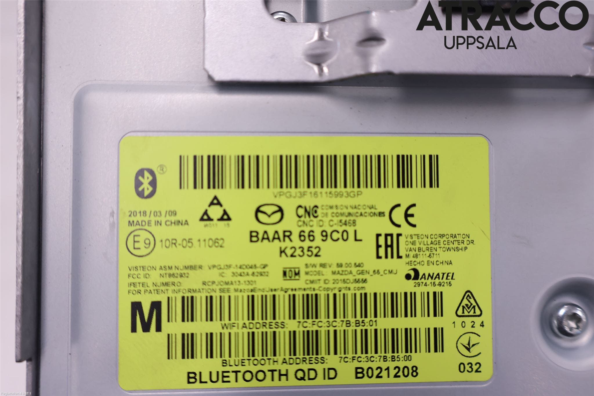 Mazda CX-3 Bildskärm