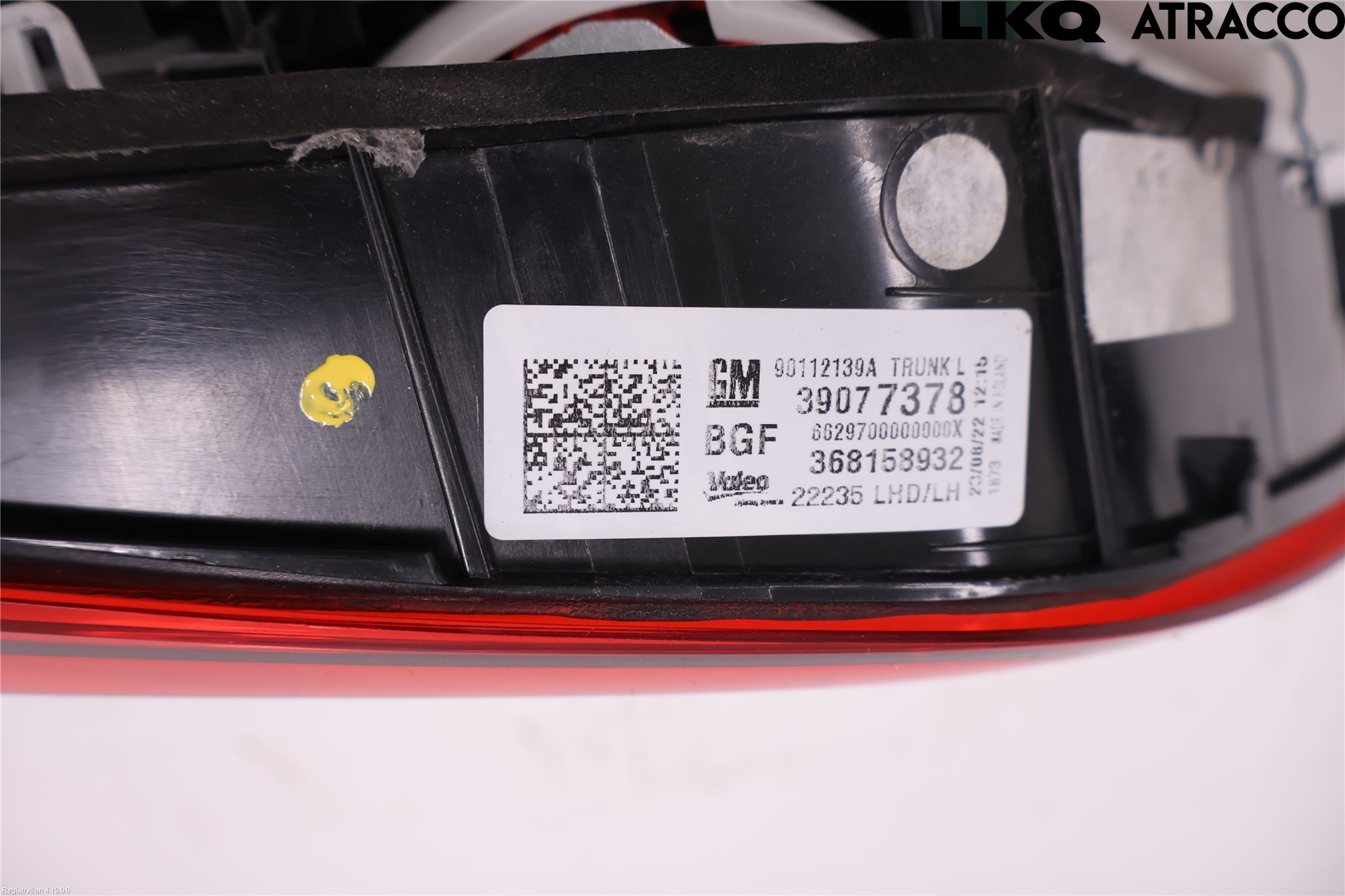 Opel ASTRA K 16-22 Bakljus Lucka Vä