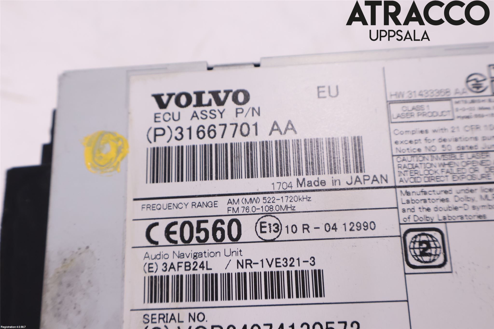 Volvo V40 CROSS COUNTRY 13-19 Cd Radio - Multimediapanel