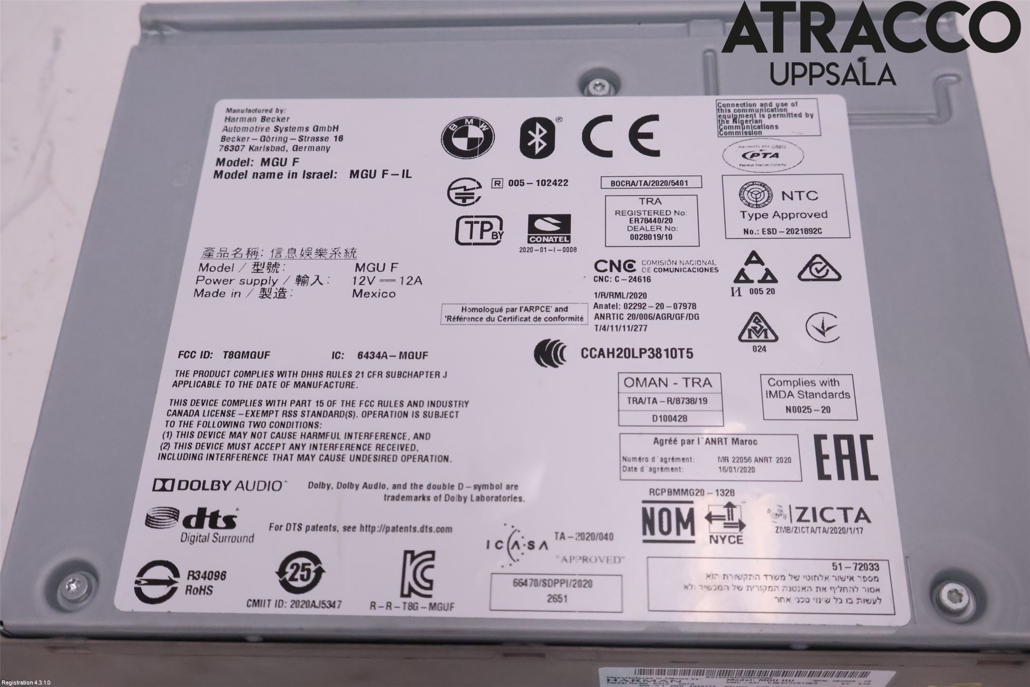 BMW X3 G01 18- Gps Navigator