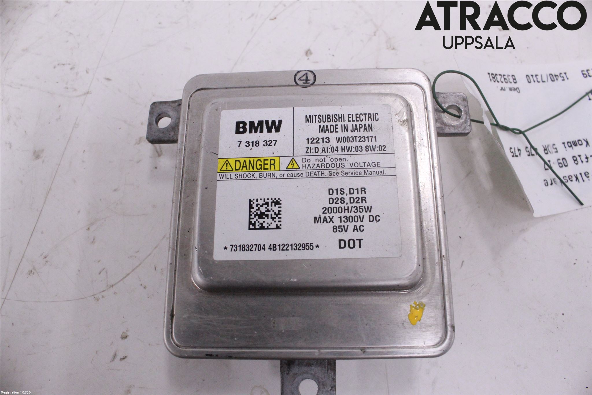 BMW 5 F10/F11/F18 09-17 Styrenhet Strålkastare