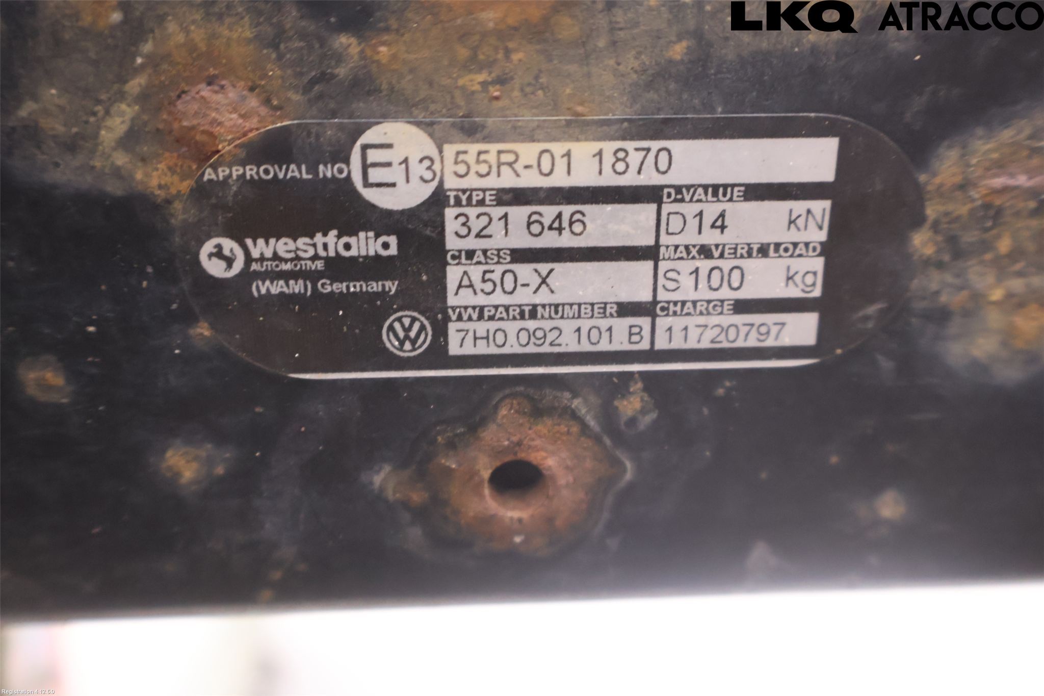 Volkswagen VW TRANSP/CARAVELLE (T5) 04-15 Dragkrok