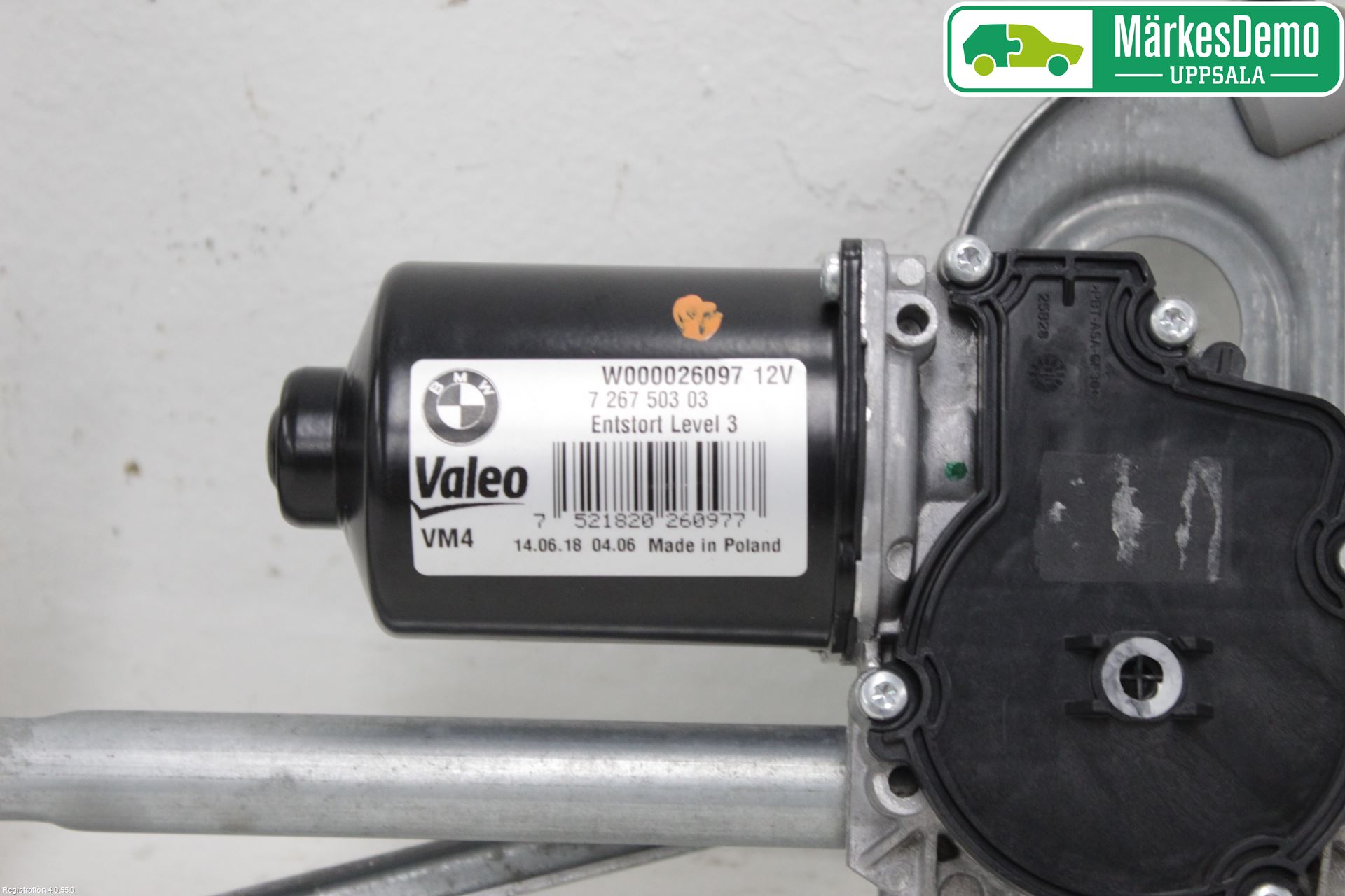 BMW 1 F20/F21 11-19 Torkarmotor Vindruta