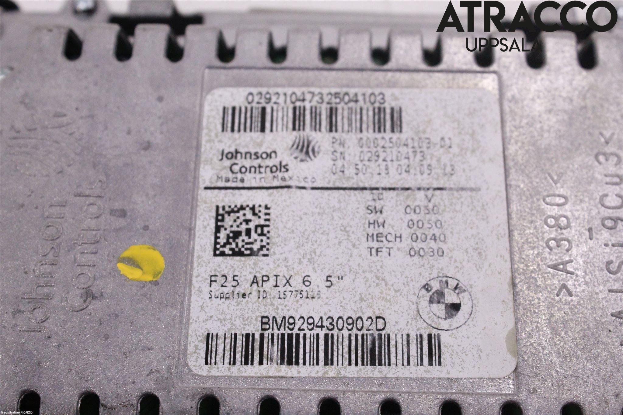 BMW X3 F25 10-17 Bildskärm