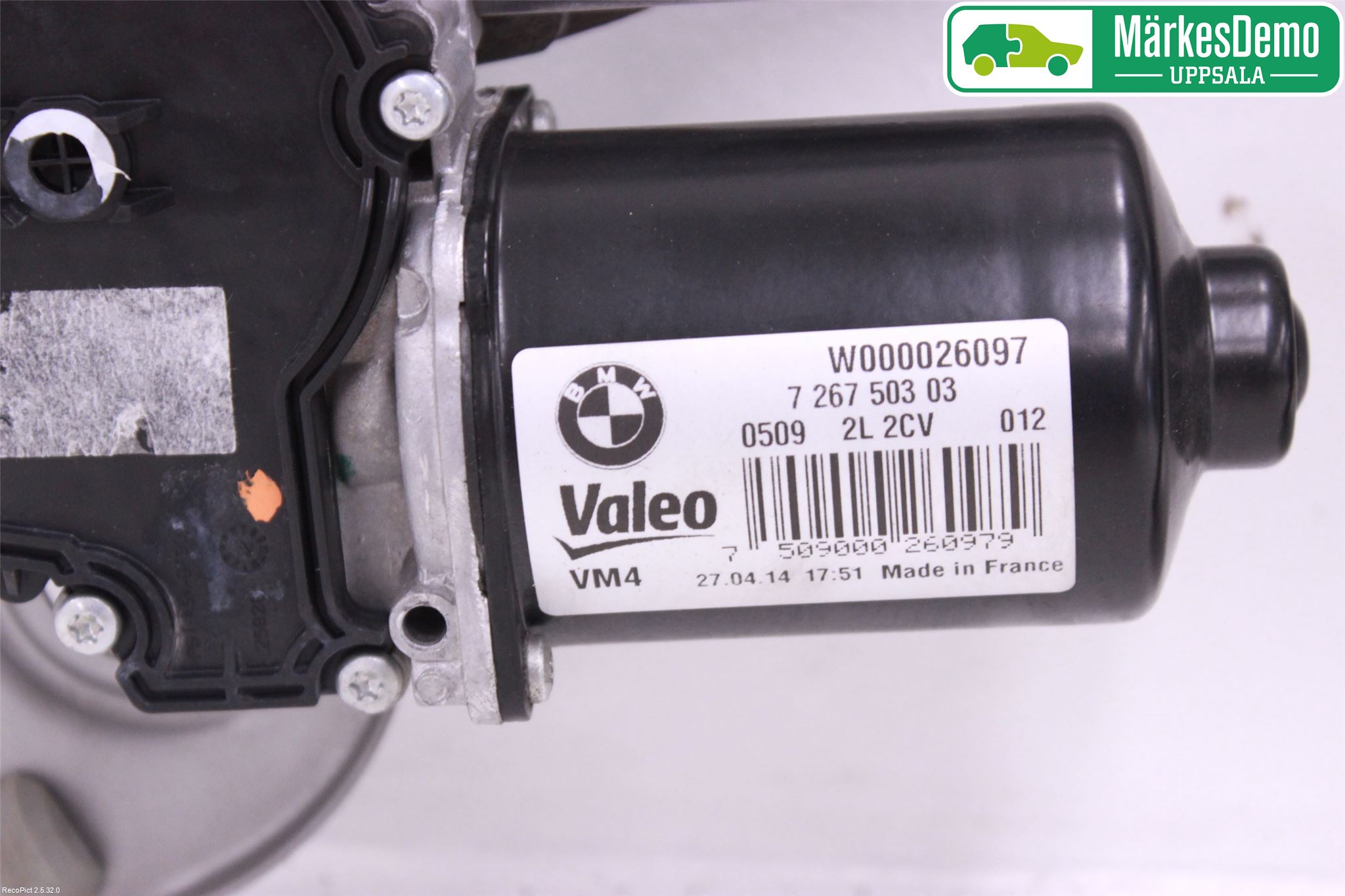 BMW 4 F32/F33/F82/F83 13-20 Torkarmotor Vindruta