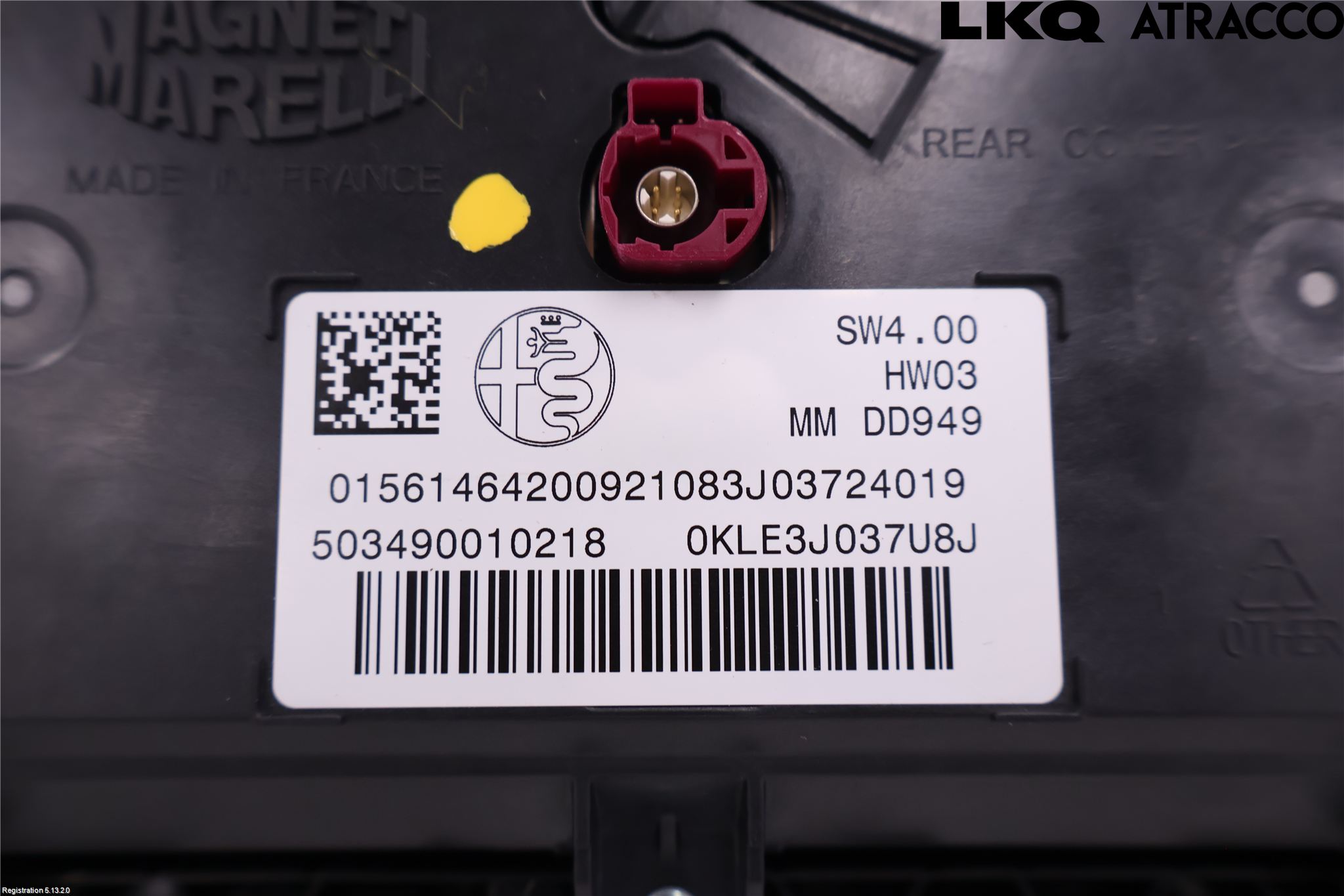Alfa STELVIO 17- Bildskärm