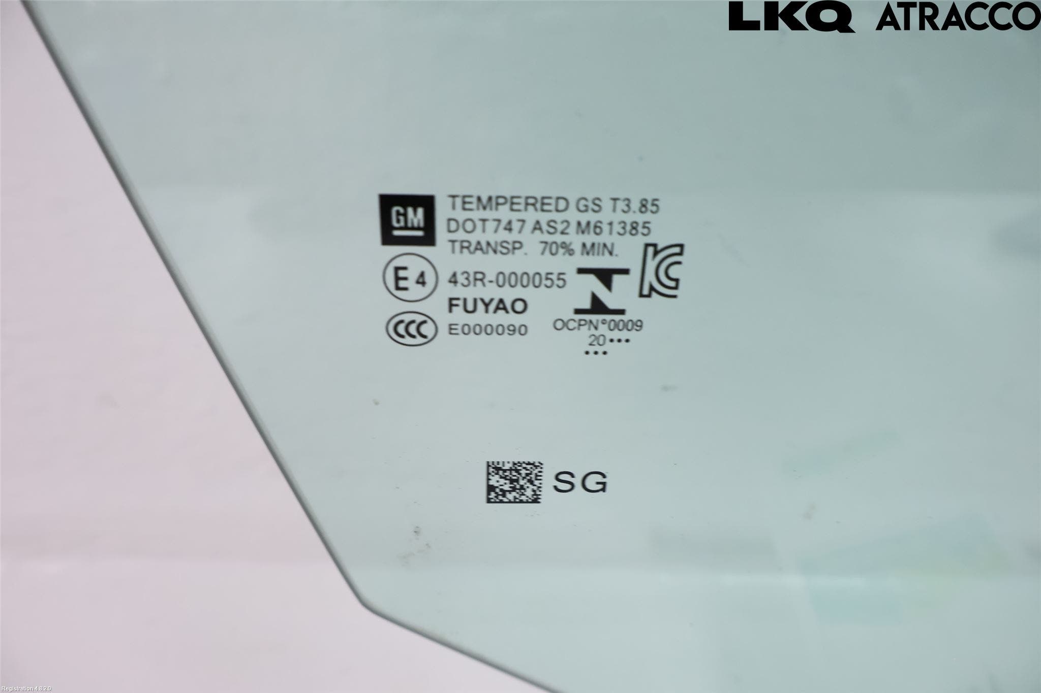 Opel ASTRA K 16-22 Dörruta Fram Höger