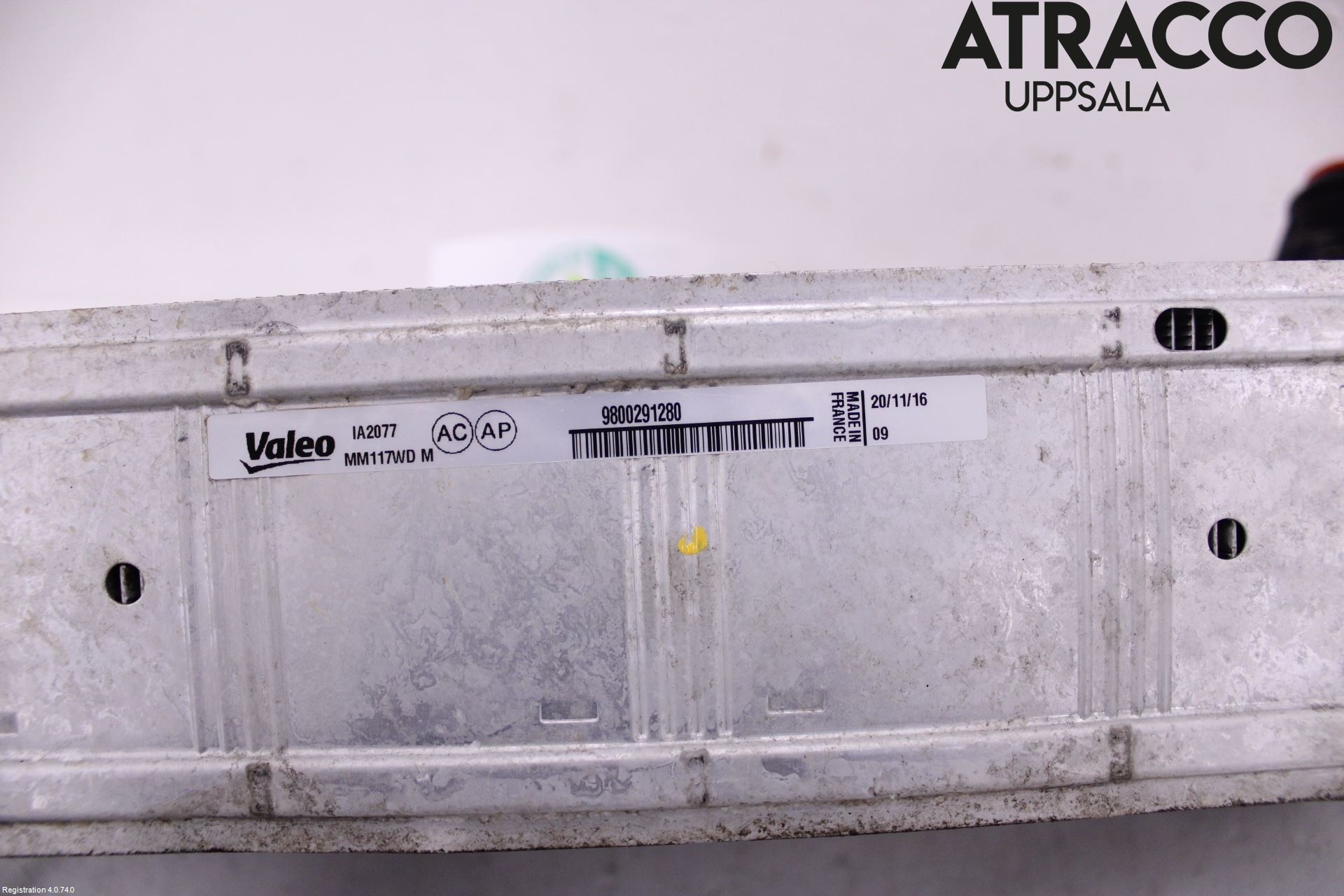 Peugeot PARTNER 16-18 Laddluft-Intercooler Kyl