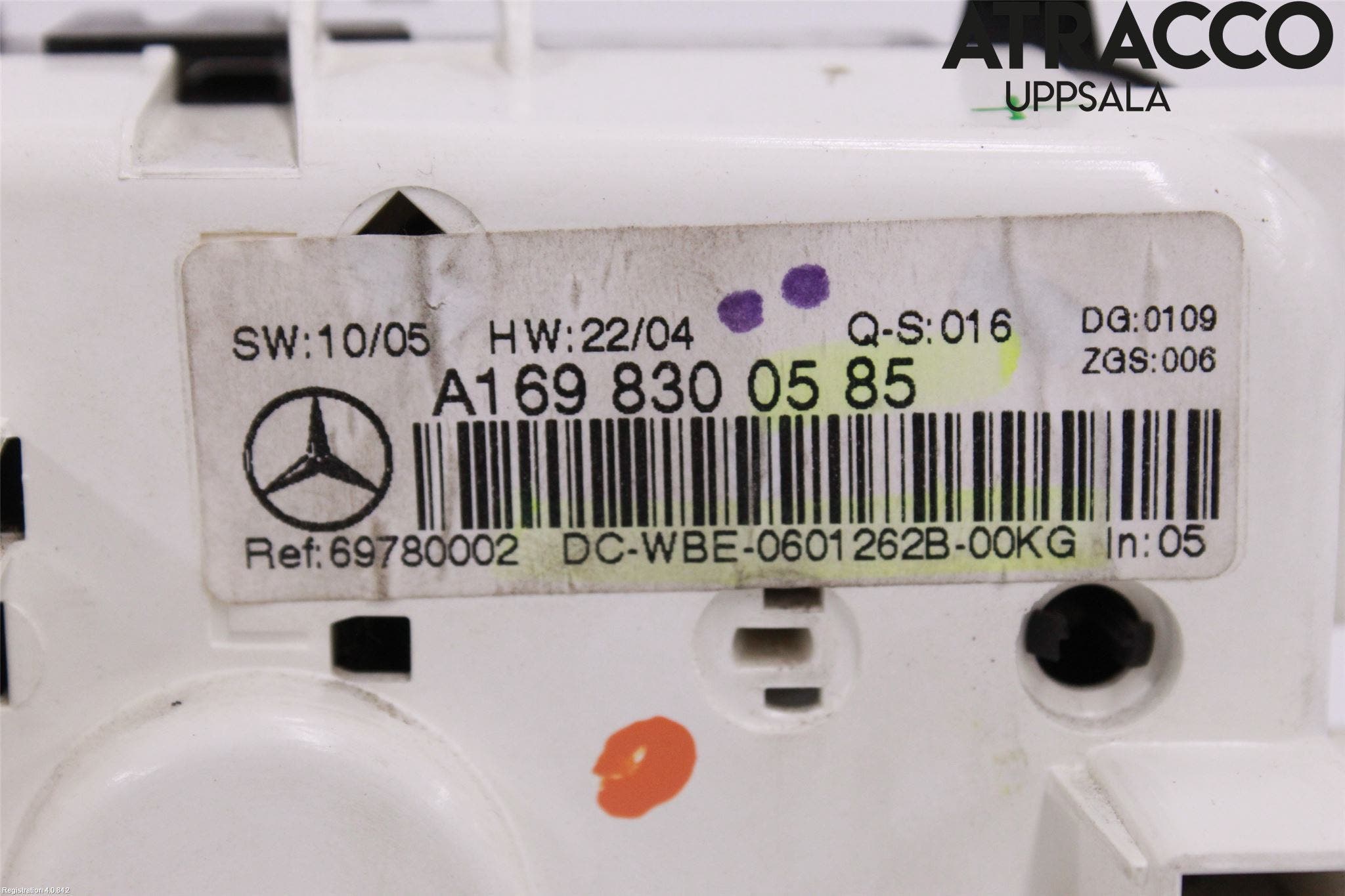 Mercedes-Benz MB B-KLASS (W245) 05-12 Ac Styrenhet Ac Manöveren