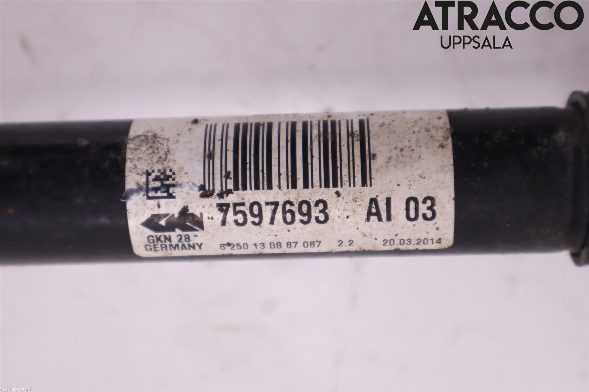 BMW 3 GT F34 13-19 Drivaxel Fram Vänster