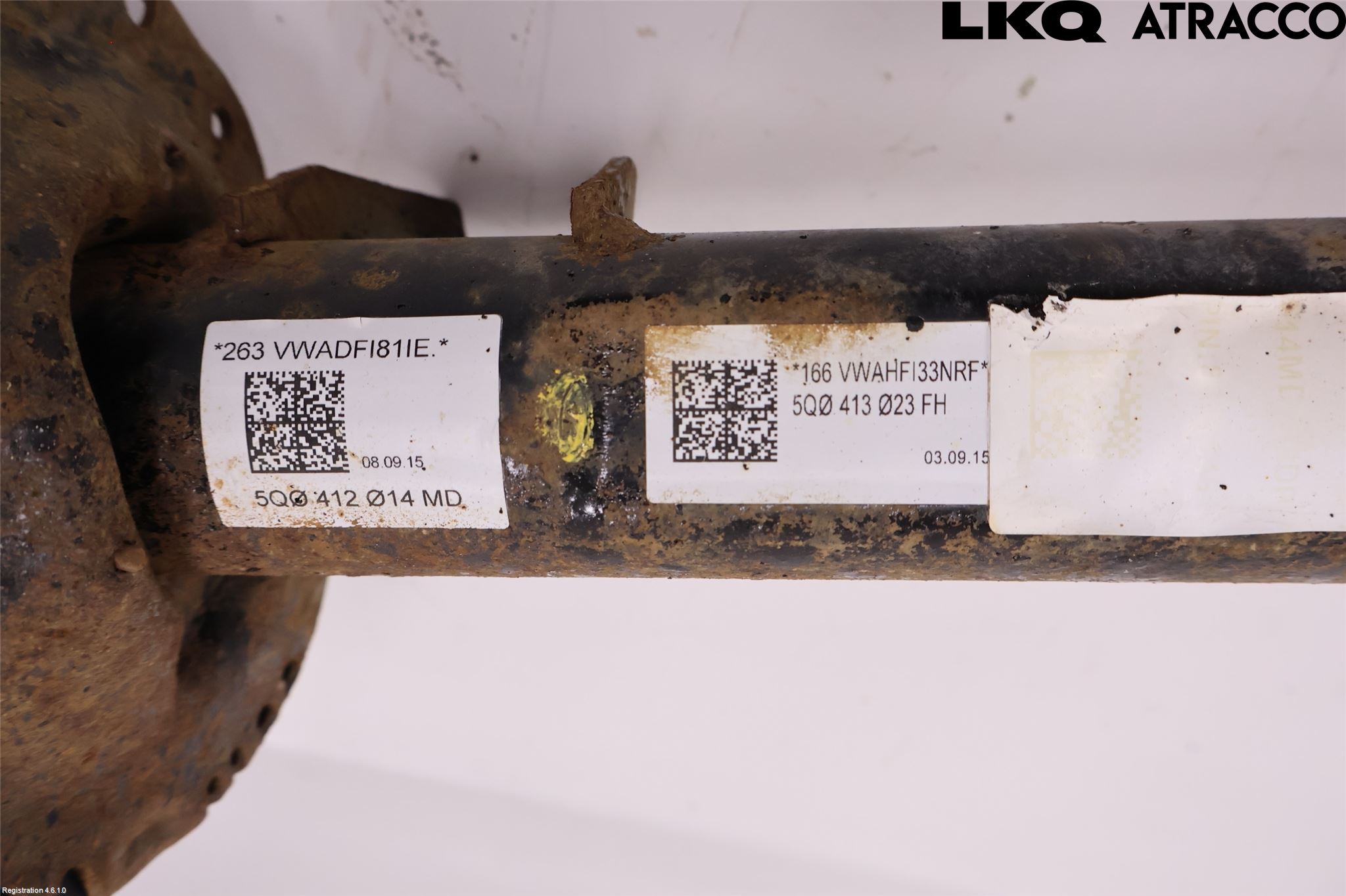 Volkswagen VW GOLF / E-GOLF VII 13-20 Fjäderben Fram Höger