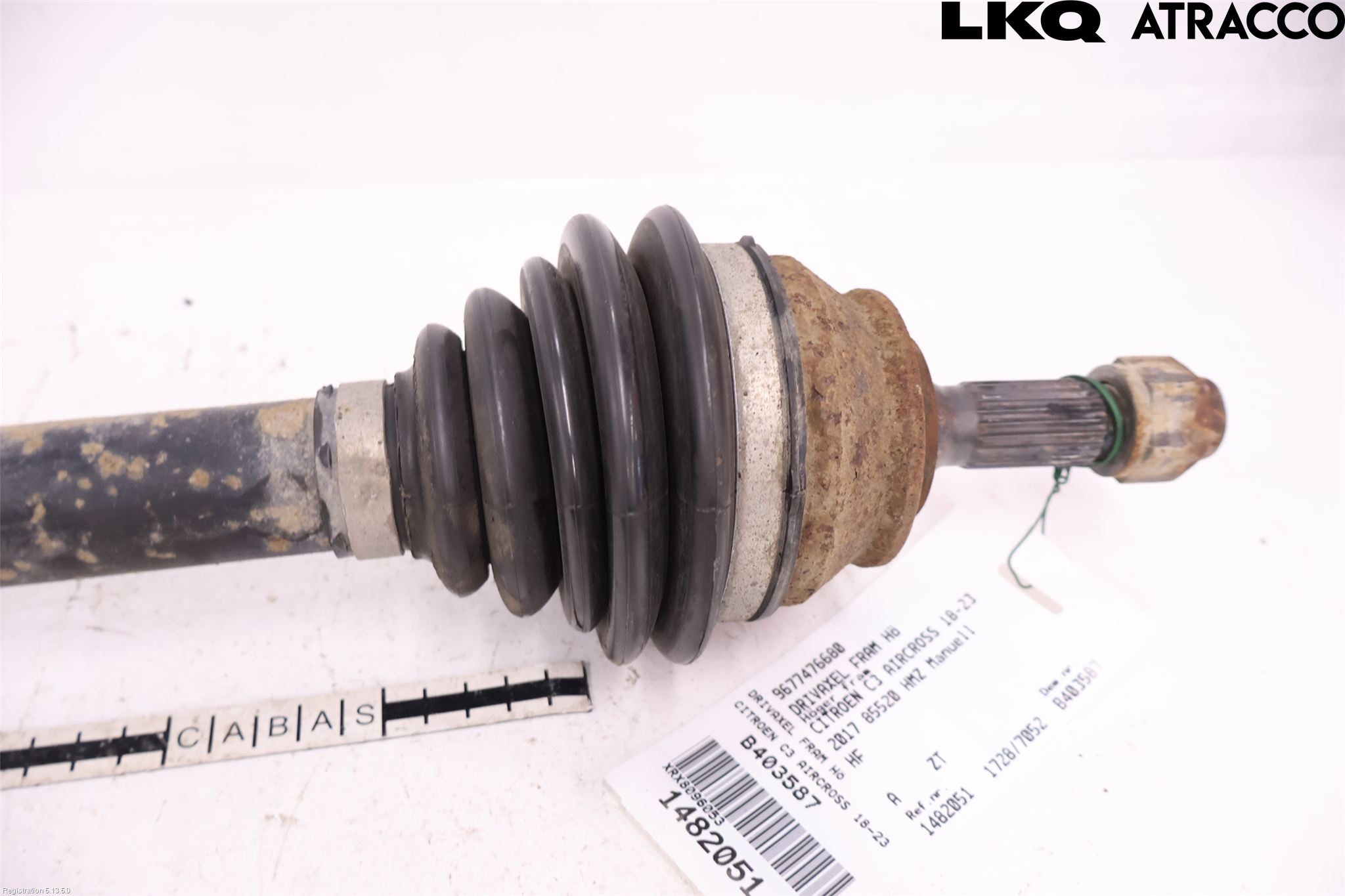 Citroen C3 AIRCROSS 18-23 Drivaxel Fram Höger