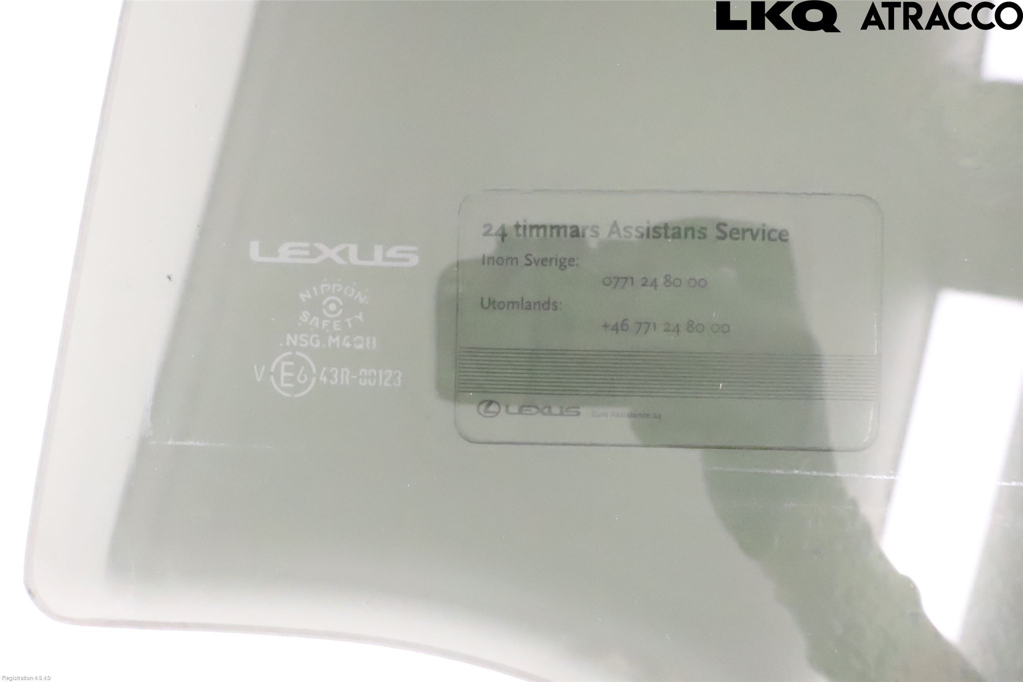 Lexus ES 250/300/330 Dörruta Bak Vänster