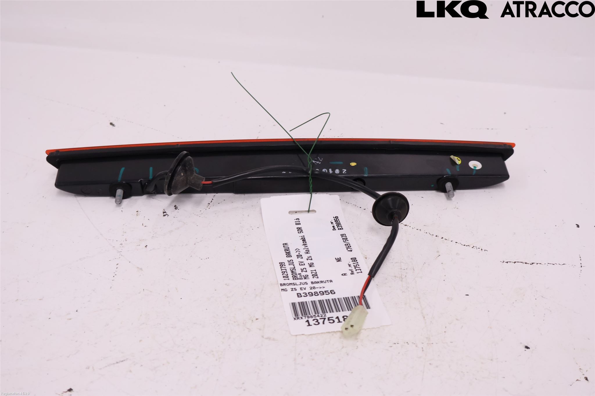 MG ZS EV 20- Bromsljus Bakruta