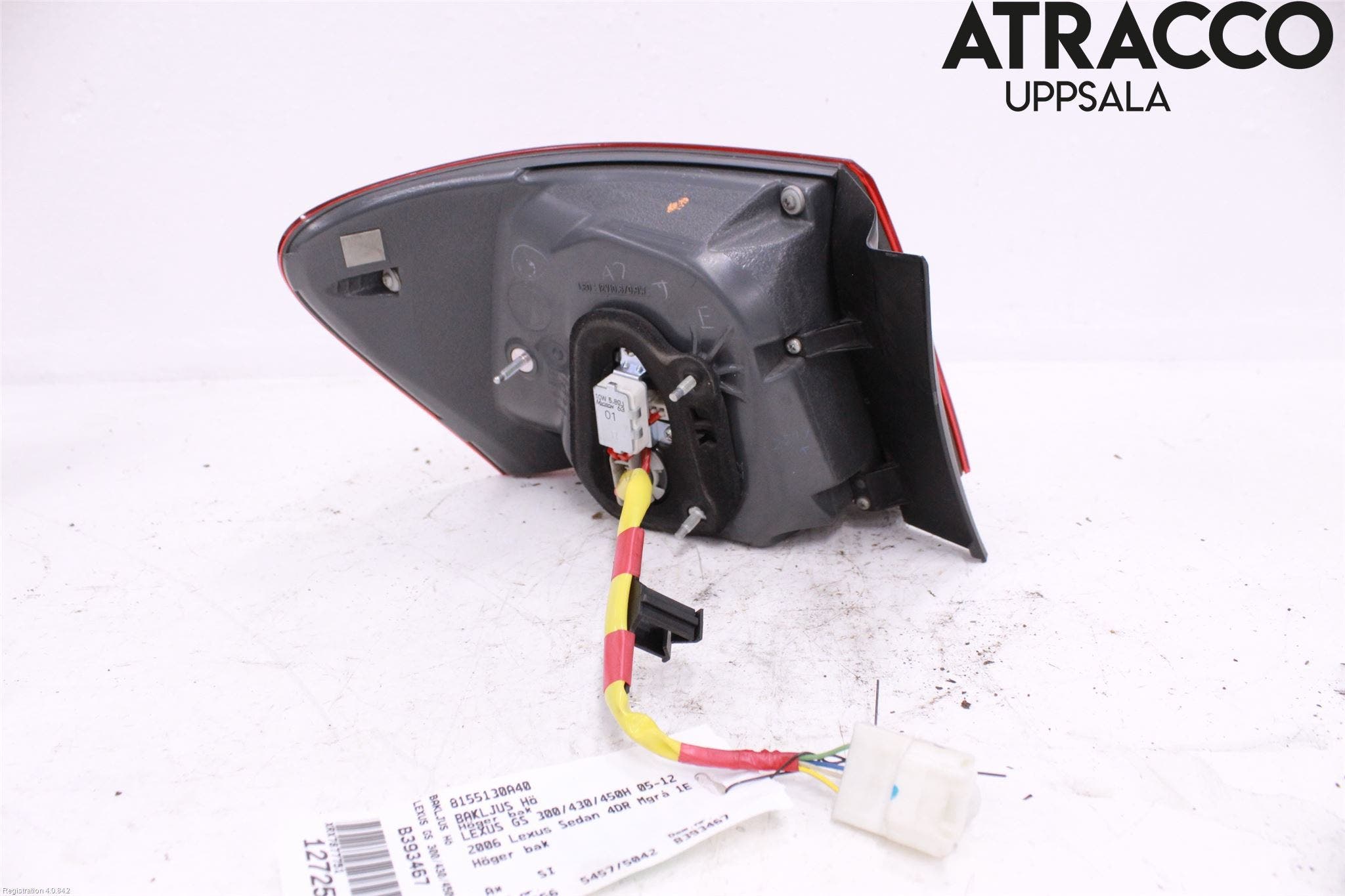 Lexus GS 300/430/450H 05-12 Bakljus Höger