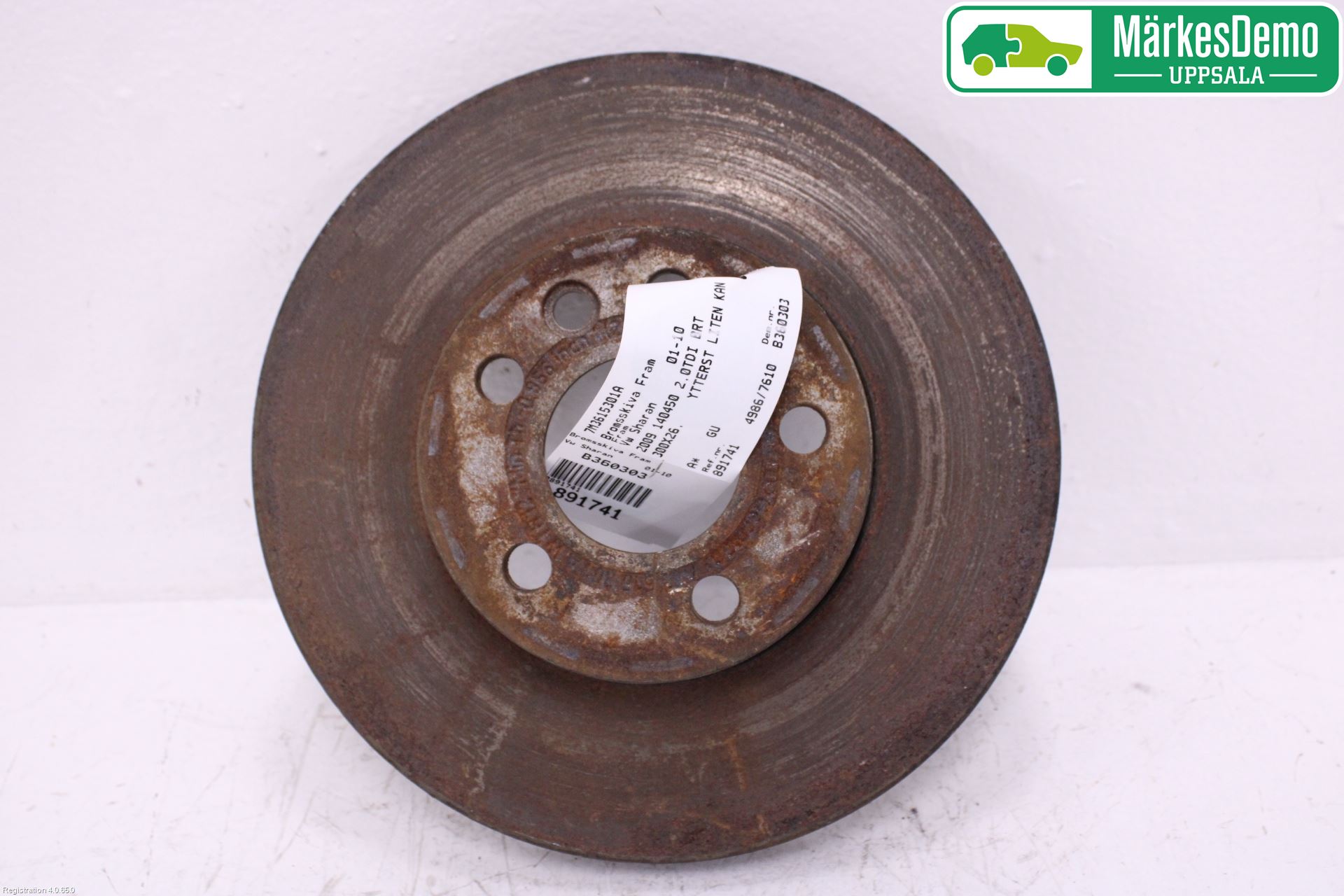 Volkswagen VW SHARAN      01-10 Bromsskiva Fram