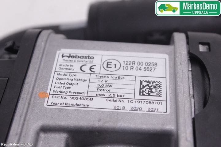 Mercedes-Benz MB A-KLASS (W177) 18- Bensinvärmare