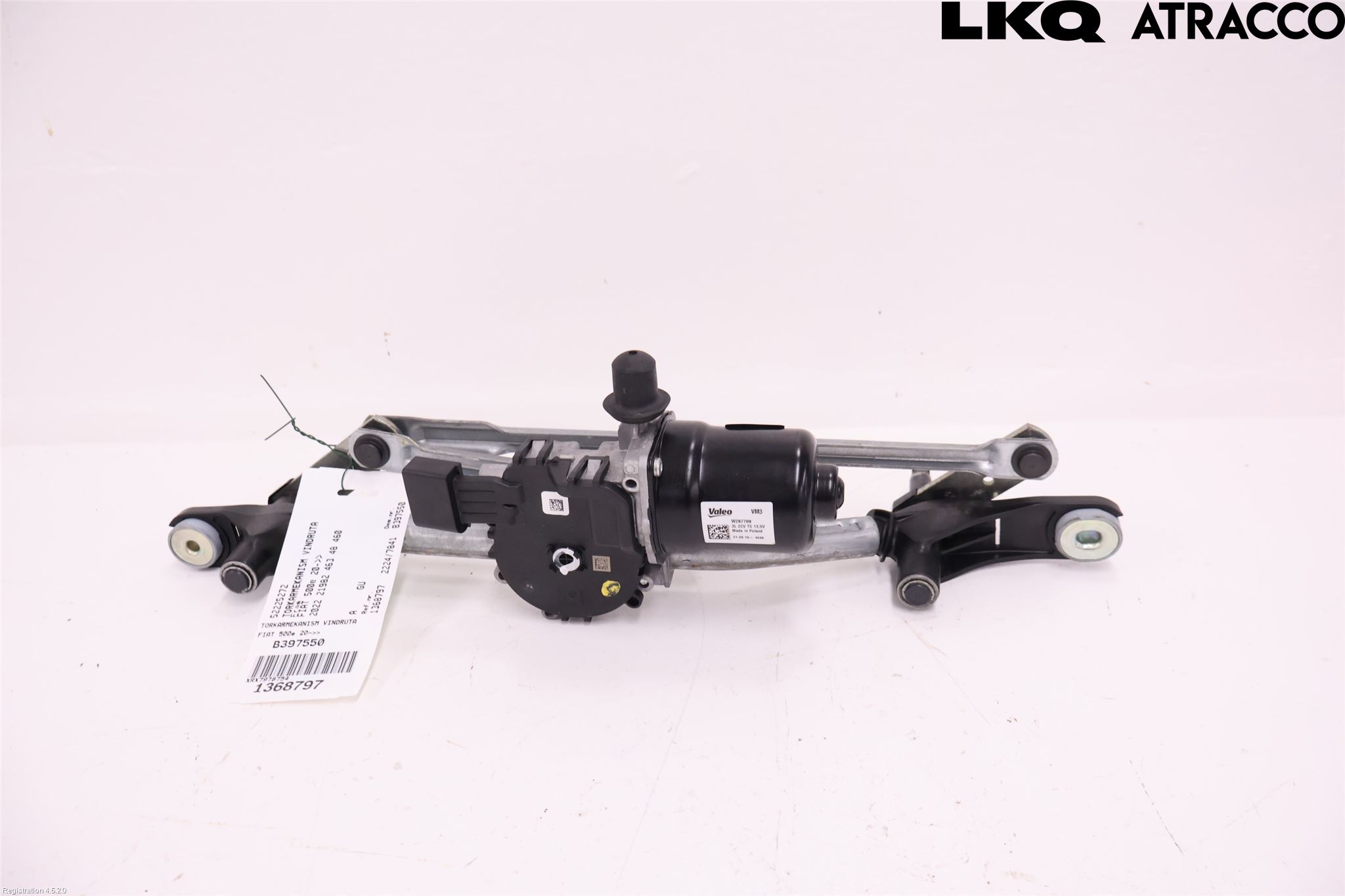 Fiat 500e 20- Torkarmekanism Vindruta