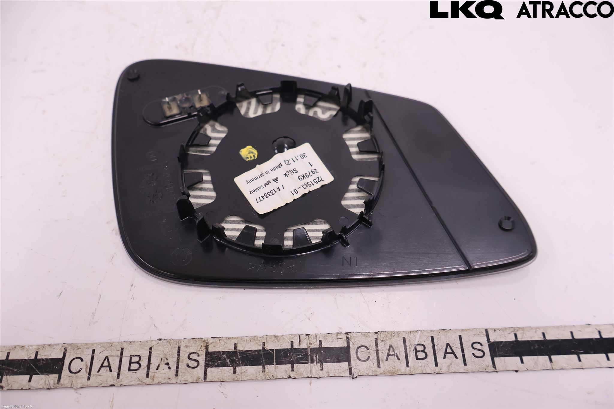 BMW 5 F10/F11/F18 09-17 Spegelglas Vä