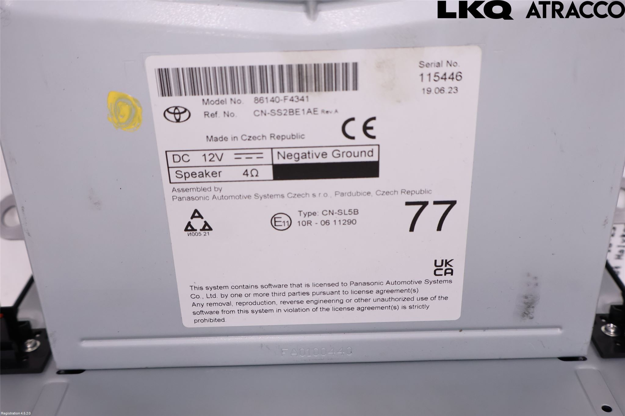 Toyota C-HR 16-23 Cd Radio - Multimediapanel
