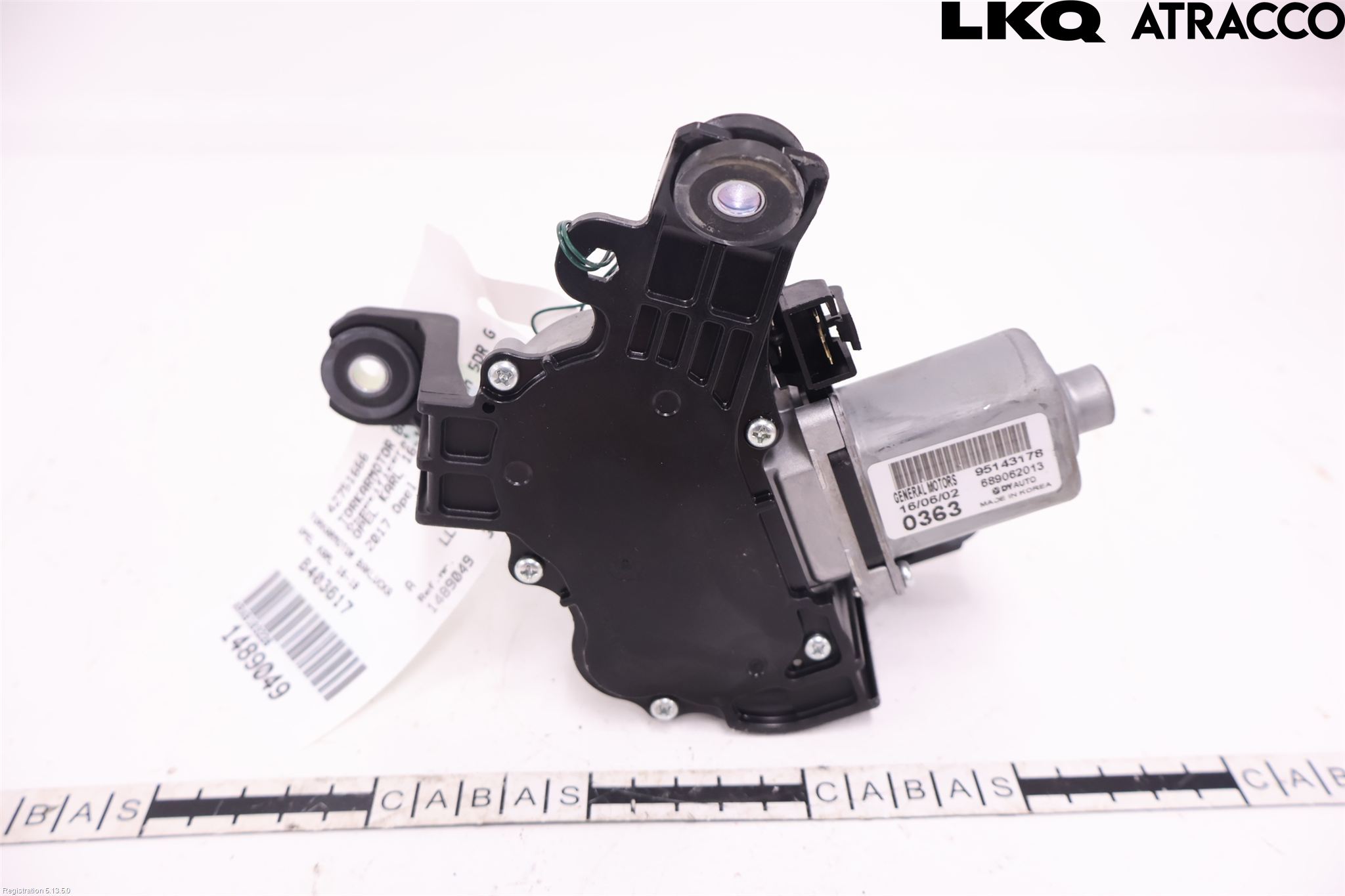 Opel KARL 16-19 Torkarmotor Baklucka