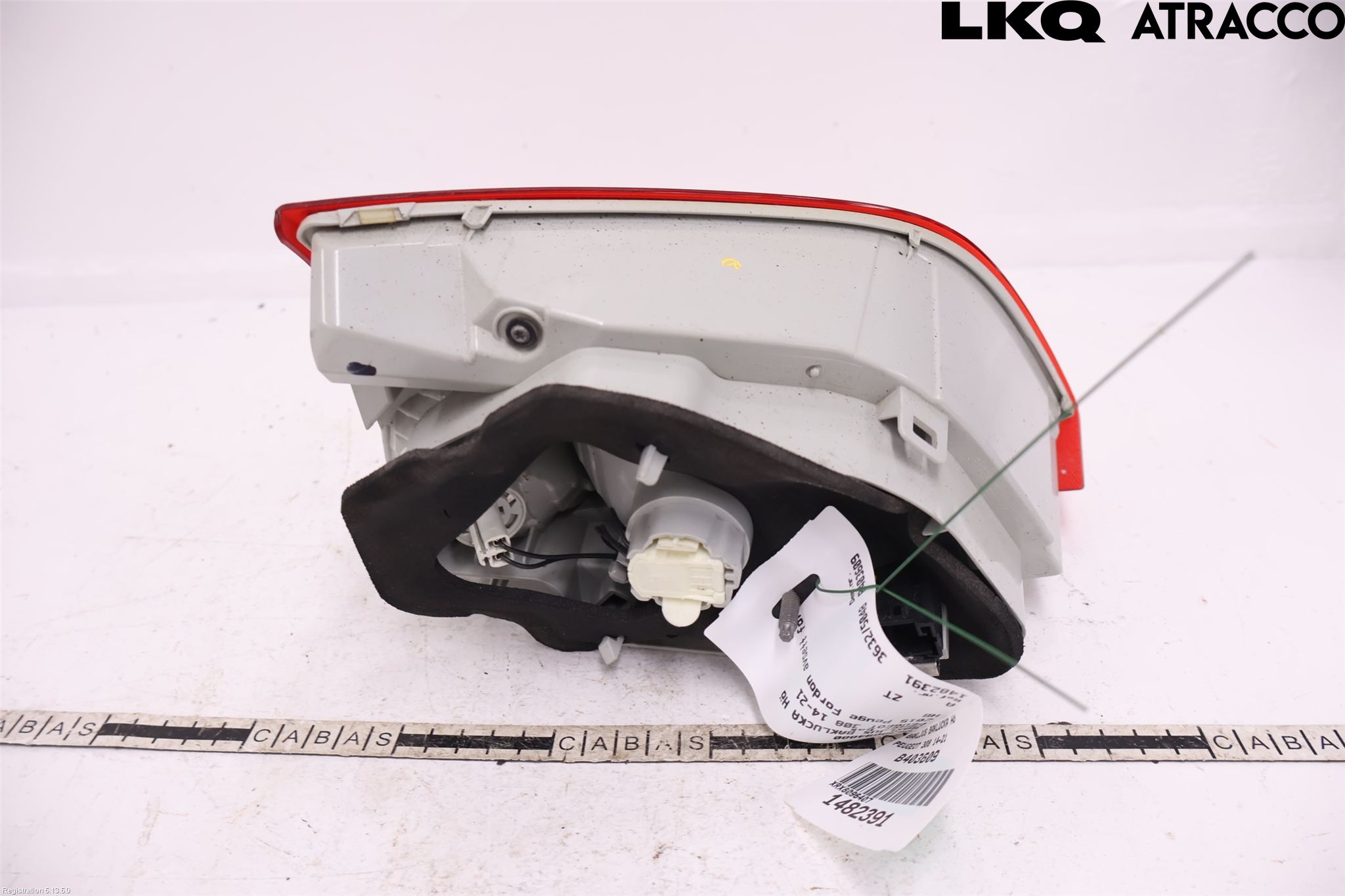Peugeot 308 14-21 Bakljus Lucka Hö
