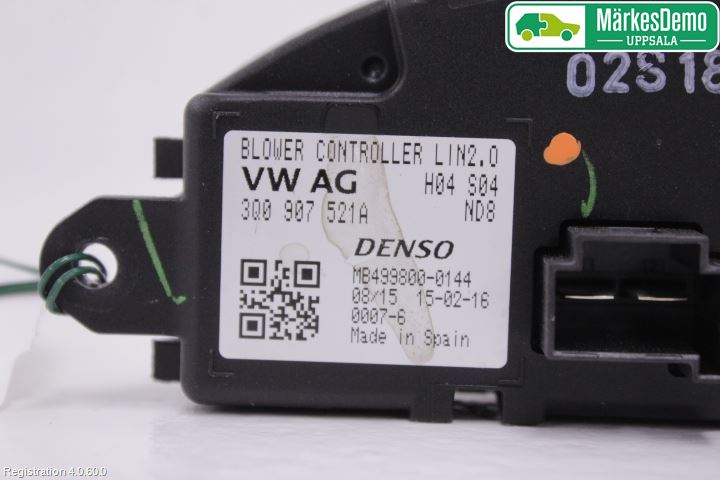 Volkswagen VW PASSAT 15-19 Värmefläktsmotstånd