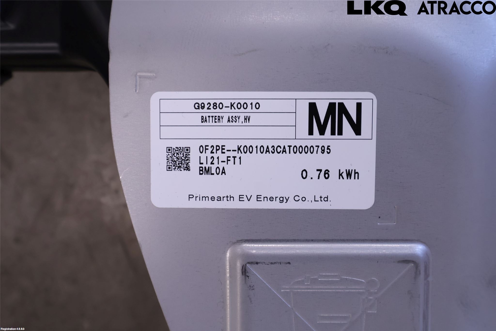 Toyota YARIS XP21 20- Batteri Högspänning