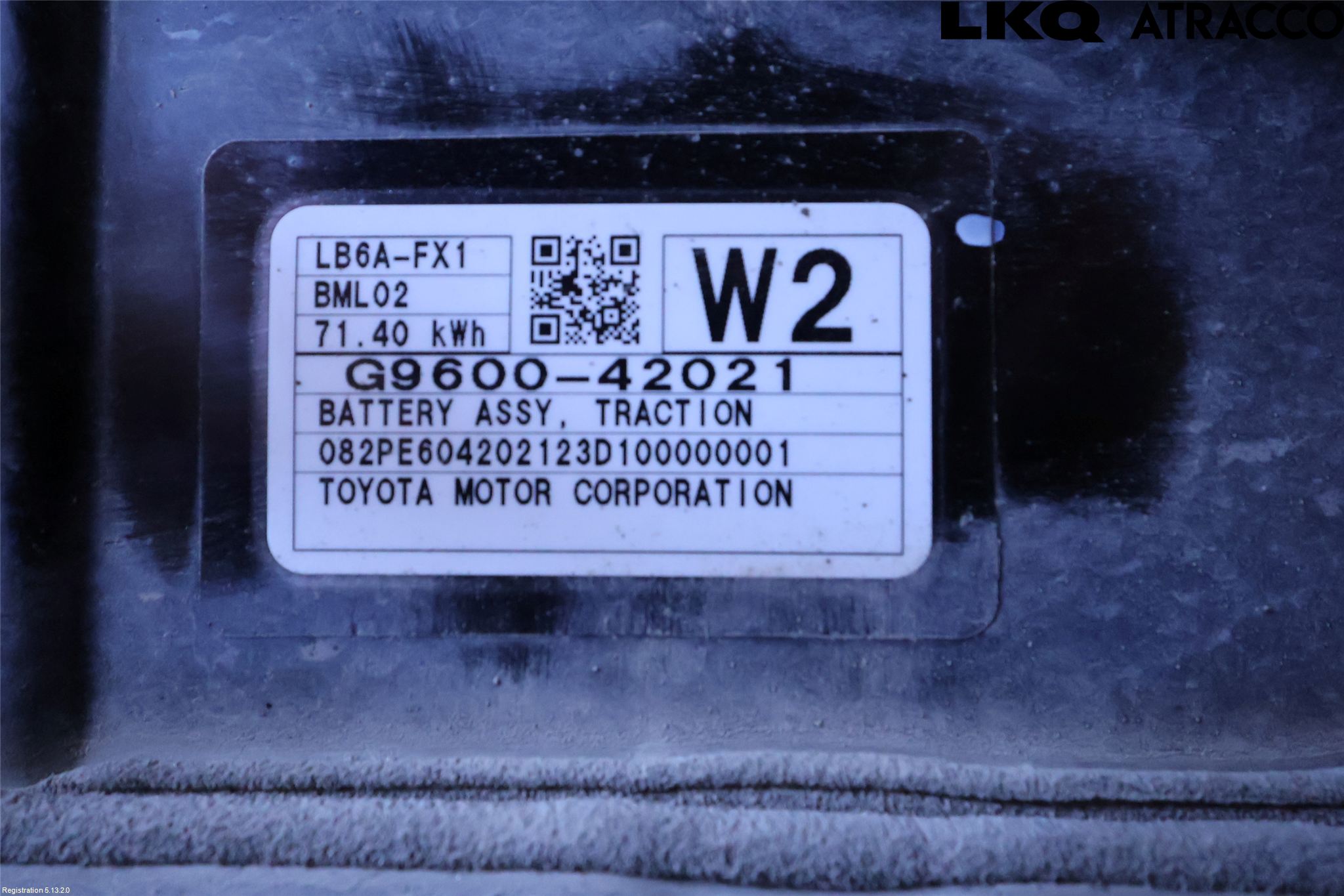Toyota bZ4X EA10 22- Batteri Högspänning