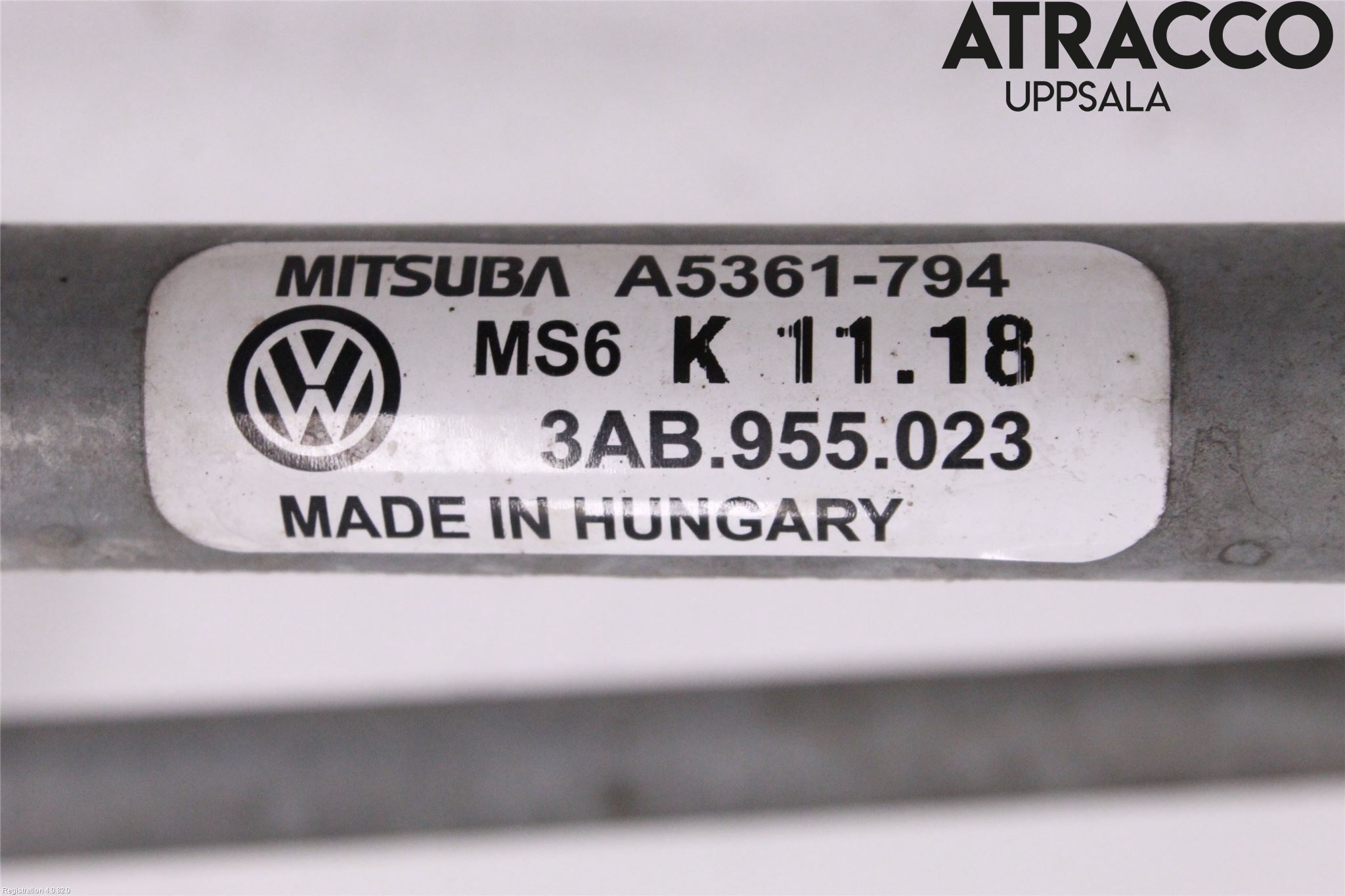 Volkswagen VW PASSAT 11-14 Torkarmekanism Vindruta
