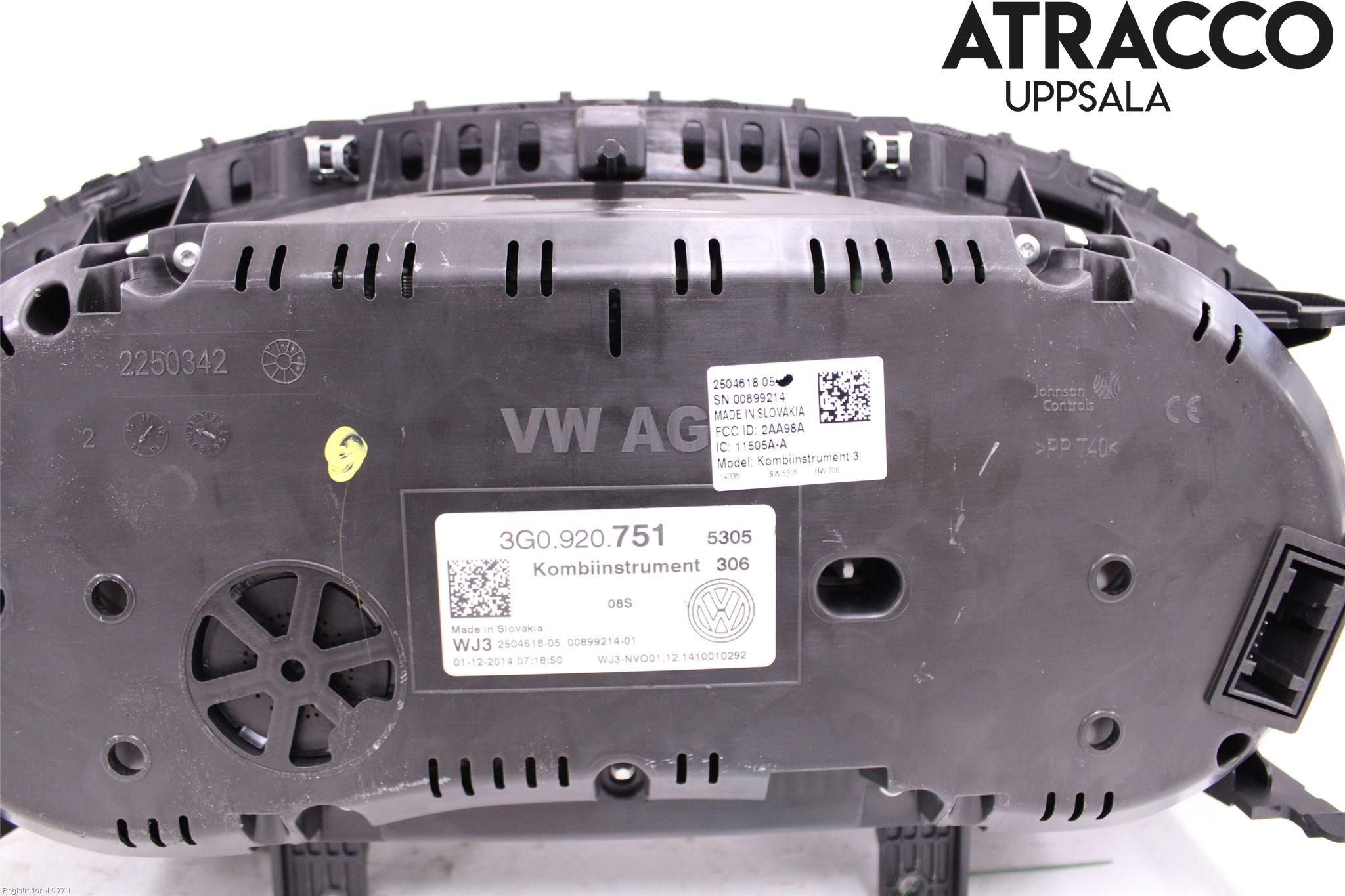 Volkswagen VW PASSAT 15-19 Instrument Komb