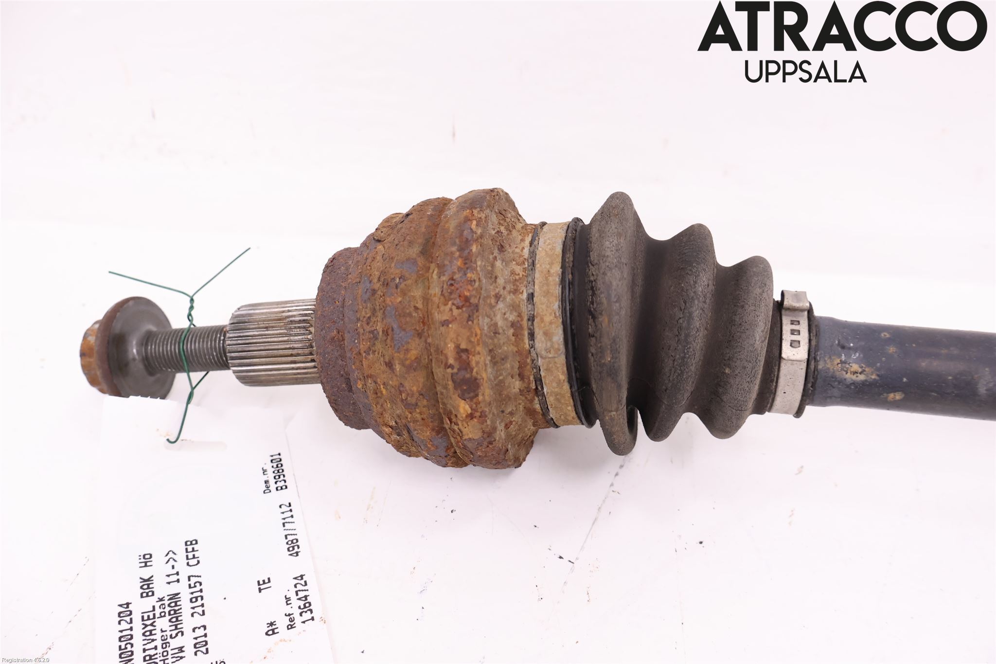 Volkswagen VW SHARAN 11- Drivaxel Bak Höger