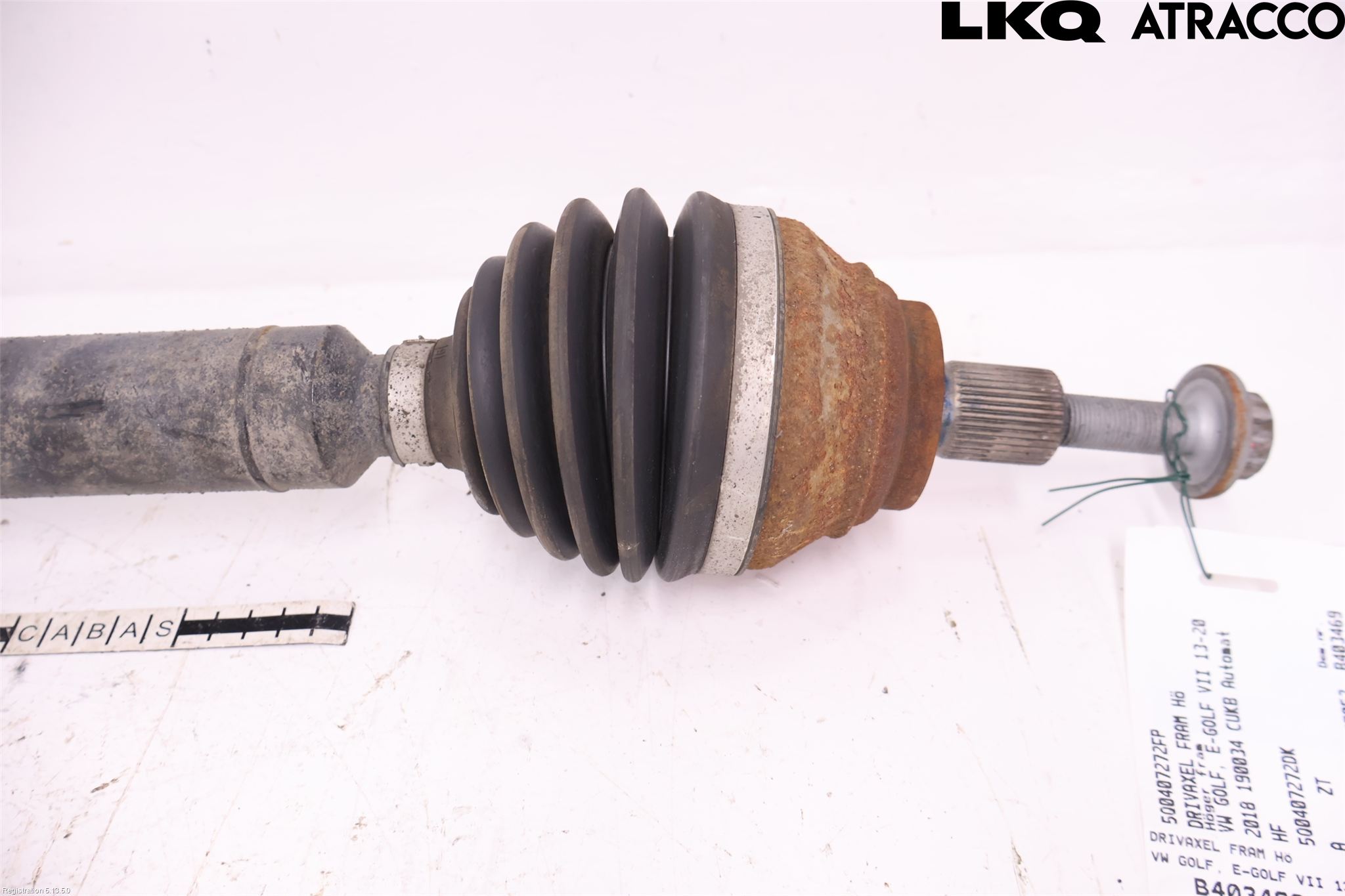 Volkswagen VW GOLF / E-GOLF VII 13-20 Drivaxel Fram Höger