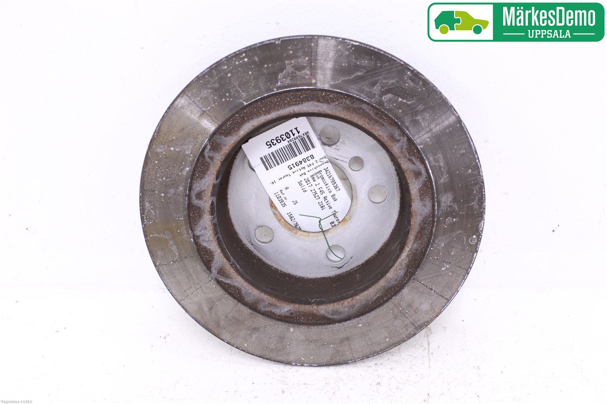 BMW 2 F45 Active Tourer 14-21 Bromsskiva Bak