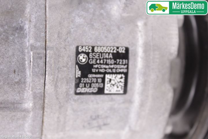 BMW 3 F30/F31/F80 12-19 Ac Kompressor