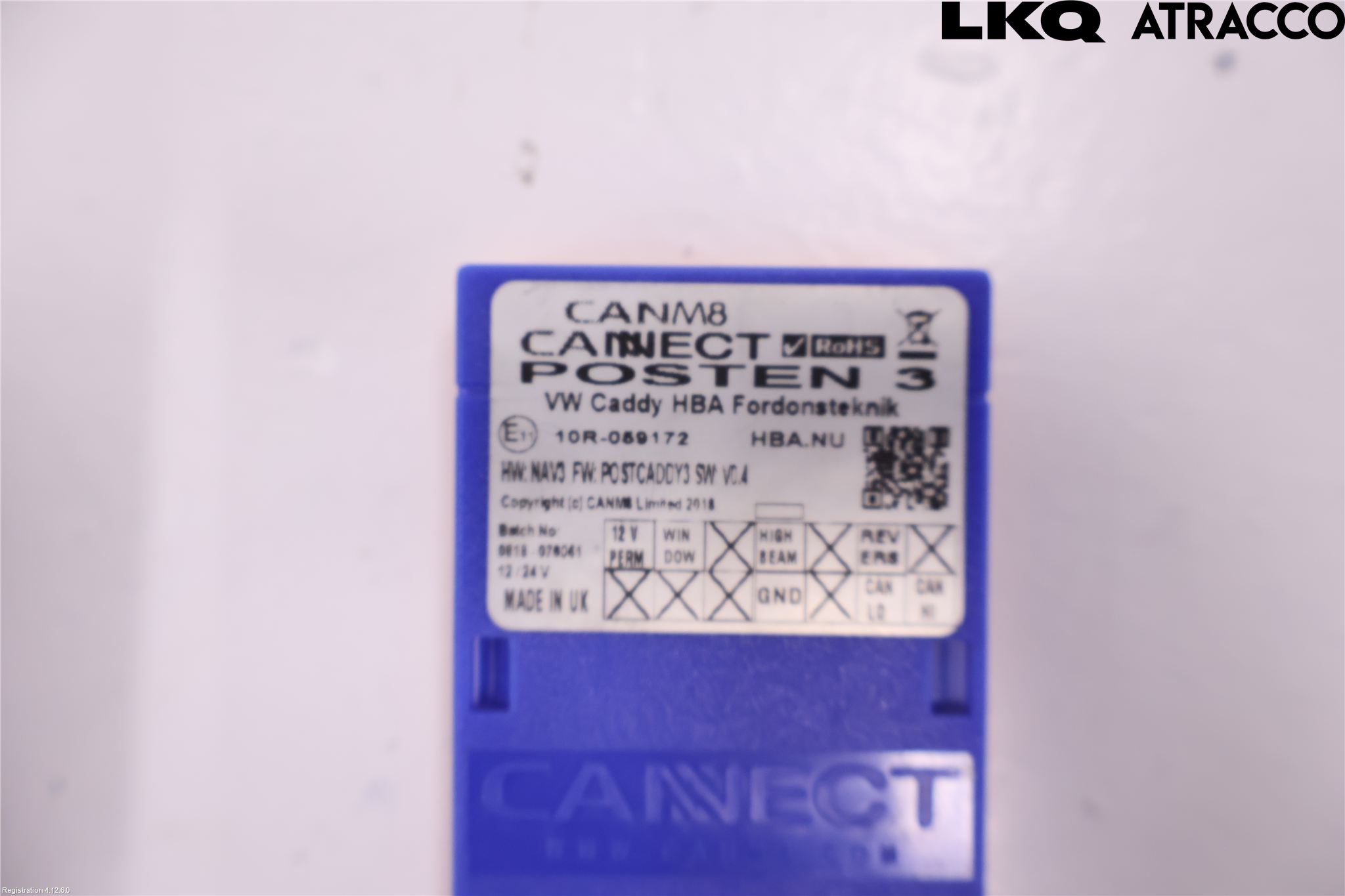 Volkswagen VW CADDY 16-20 Styrenhet Billarm