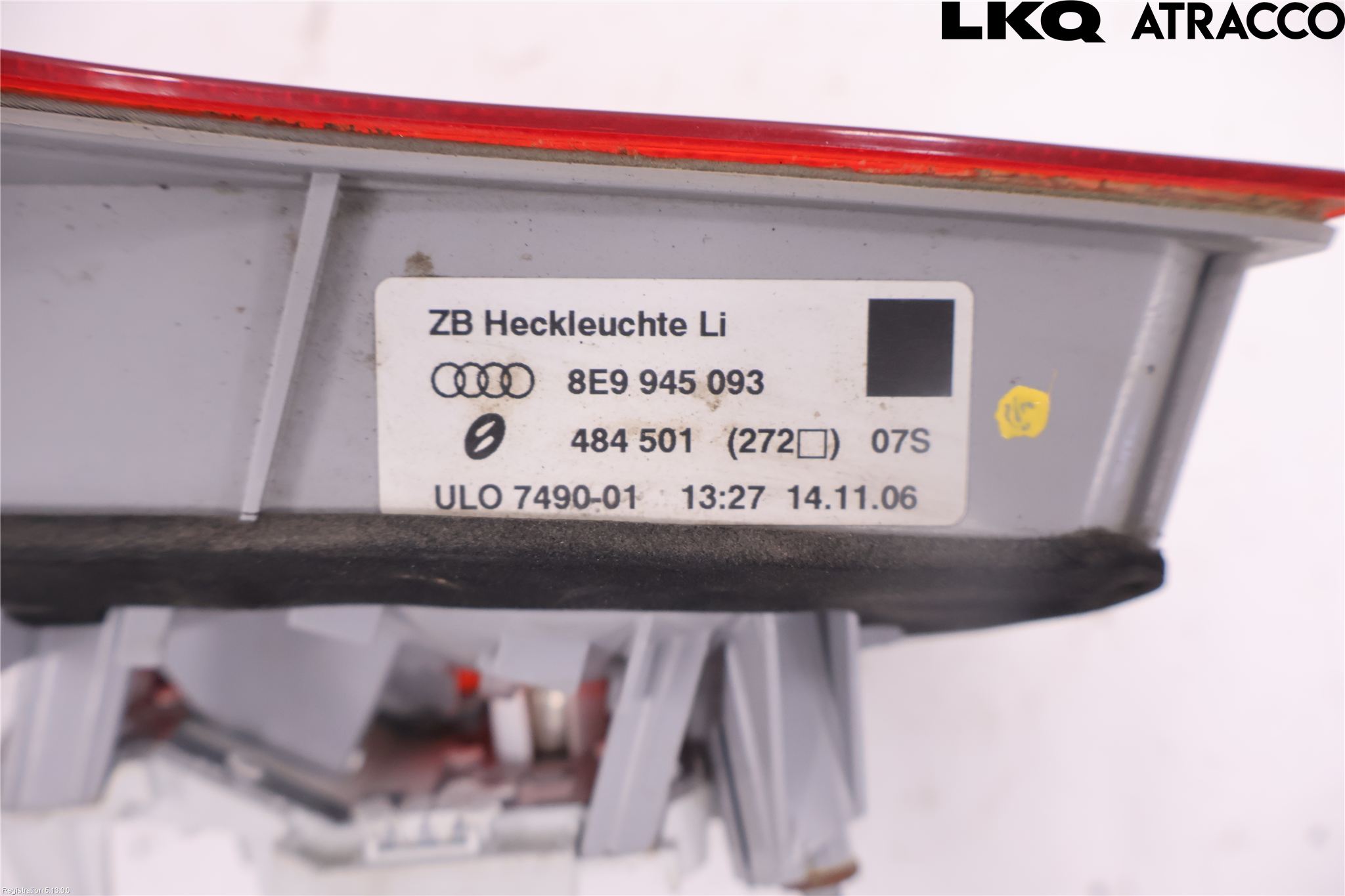 Audi A4/S4 05-07 Bakljus Lucka Vä