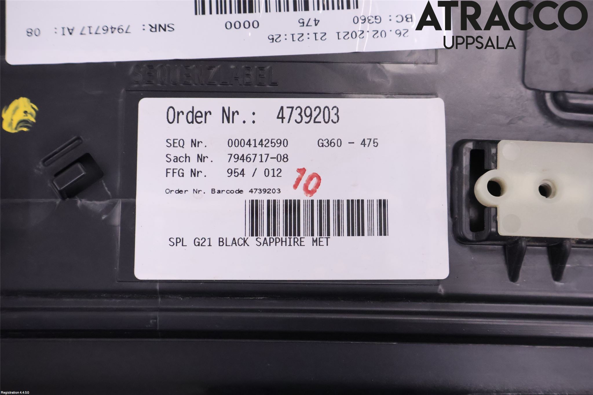 BMW 3 G20/G21/G80/G81 19- Spoiler Baklucka