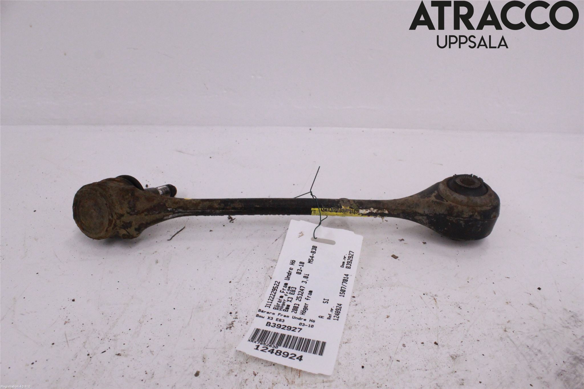 BMW X3 E83     03-10 Bärarm Fram Undre Hö