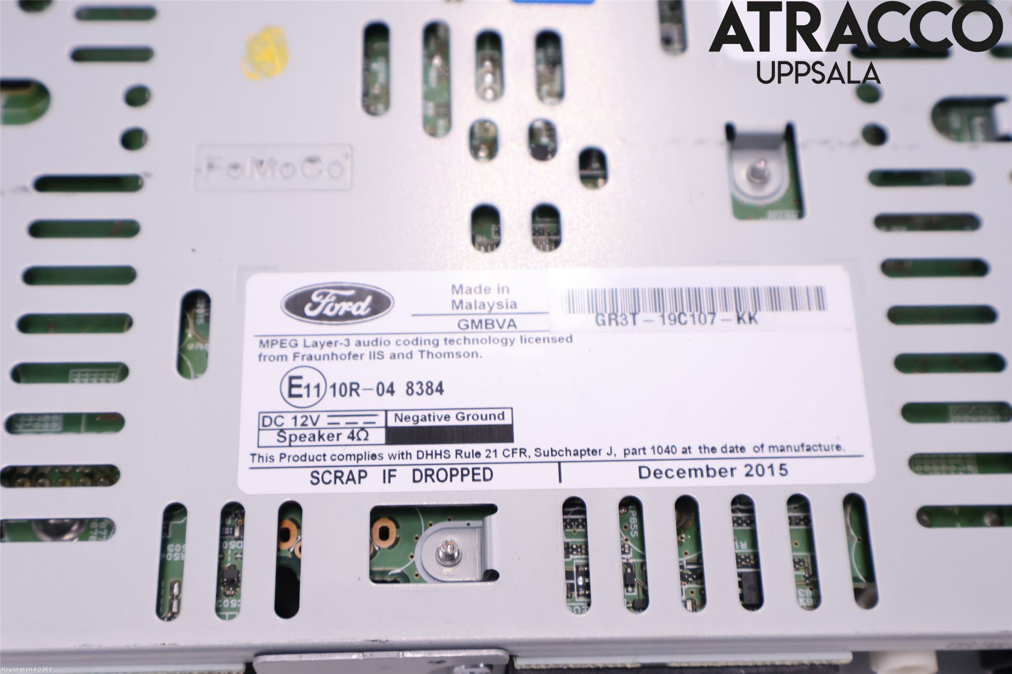 Ford MUSTANG VI 15-22 Radio-Stereo Förstärkare