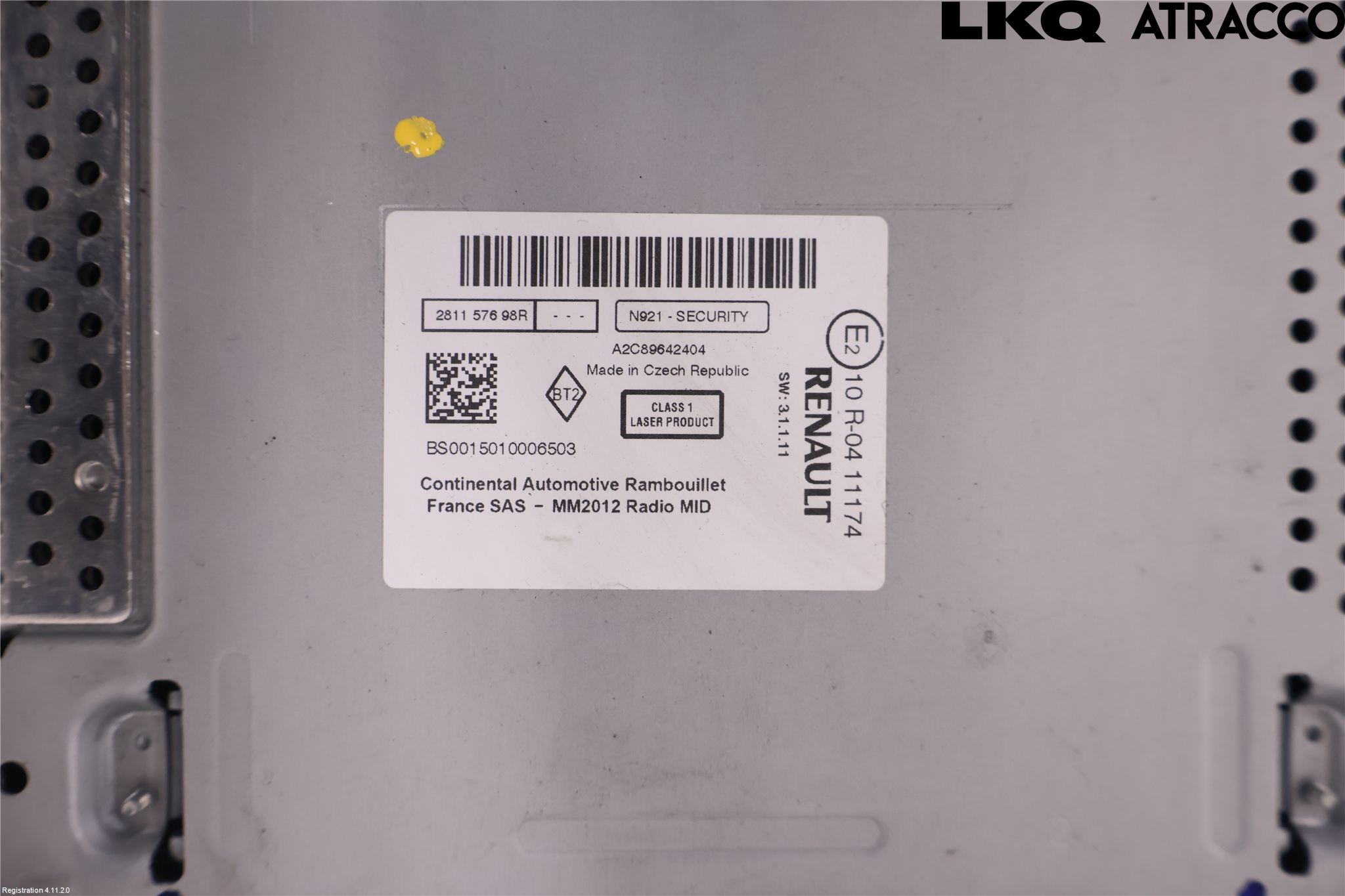 Renault MEGANE III 09-15 Cd Radio - Multimediapanel